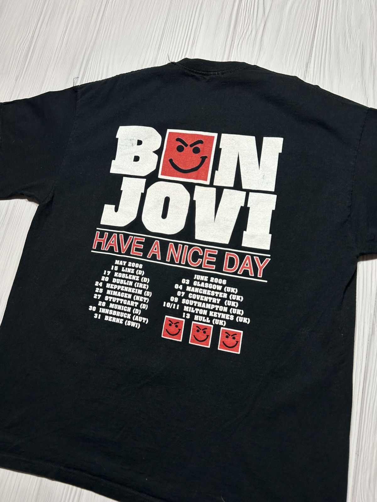 Band Tees Vintage 2006 Bon Jovi Have A Nice Day Album T-Shirt Size US XL / EU 56 / 4 - 7 Thumbnail