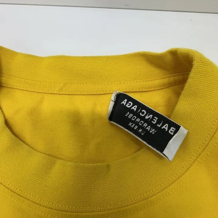 Balenciaga Balenciaga Balenciaga Logo Yellow Short Sleeve Tshirt -250 Size US S / EU 44-46 / 1 - 1 Thumbnail