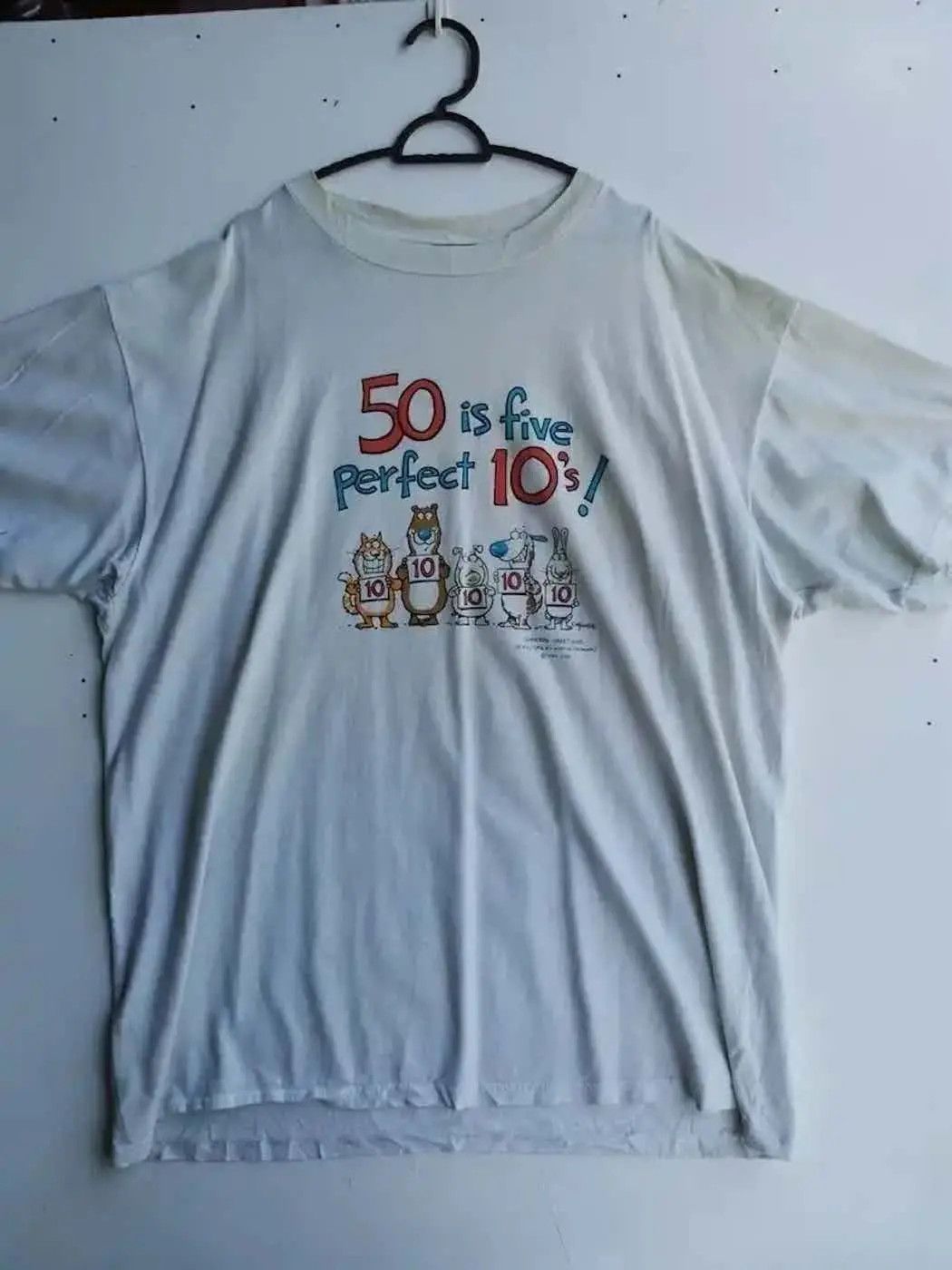 Jerzees Vintage Jerzees 50 is Five Perfect 10's T-shirt Size US XL / EU 56 / 4 - 1 Thumbnail