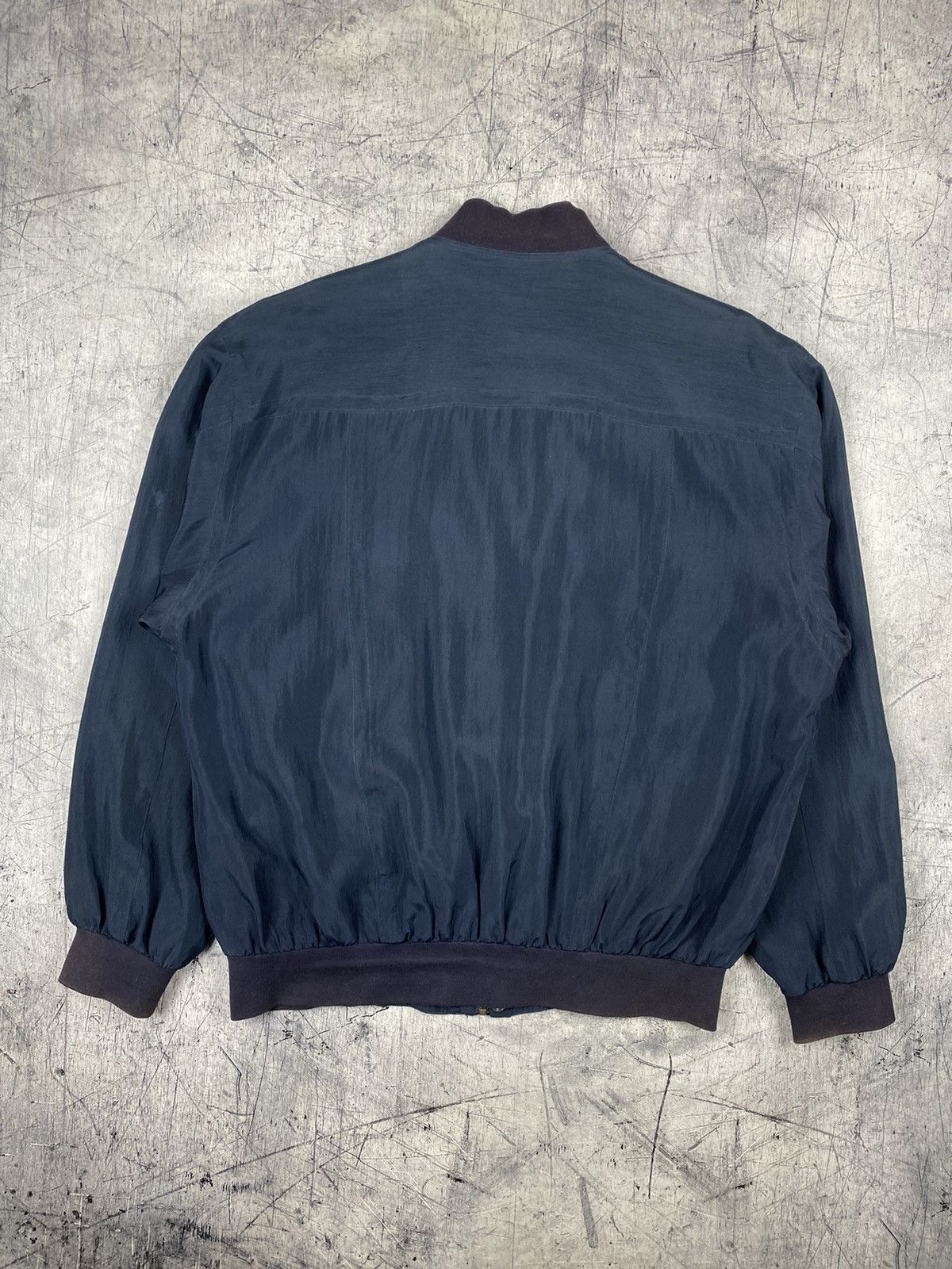Paul & Shark 80s Vintage Paul & Shark pure silk lightweight bomber jacket Size US L / EU 52-54 / 3 - 14 Thumbnail