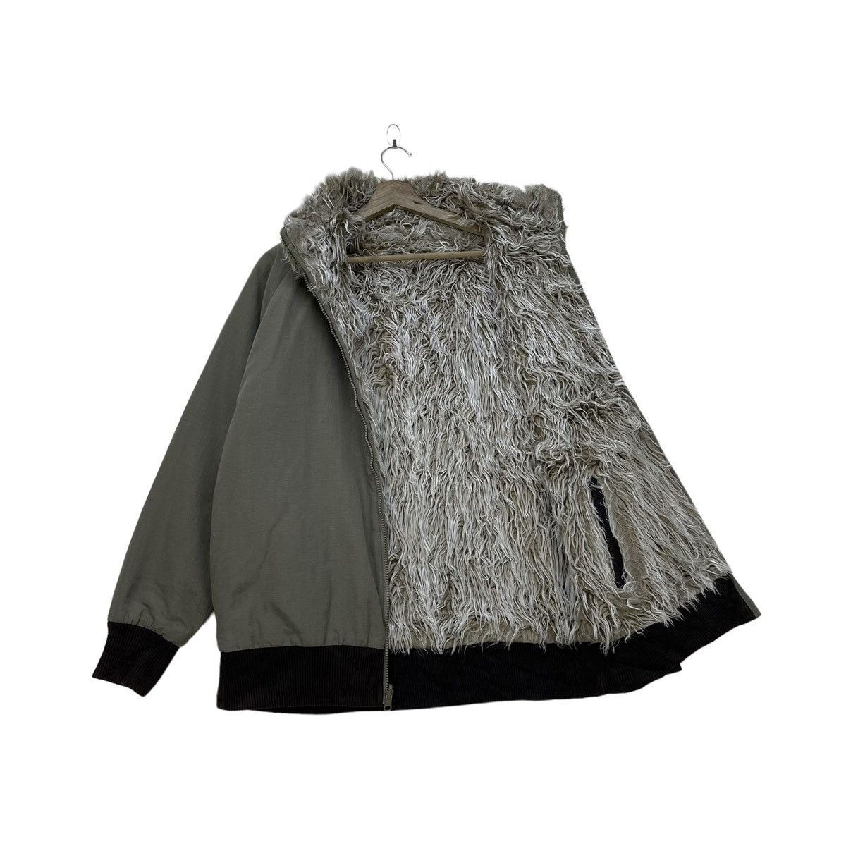 💥Japanese Brand Gym Master Reversible Faux Fur Jacket