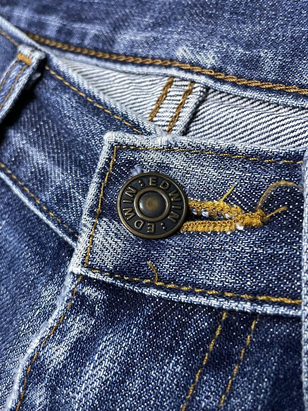 Edwin × Japanese Brand × Vintage Vintage Edwin 503Z Stone Wash Loose Straight Jeans Size US 30 / EU 46 - 10 Thumbnail