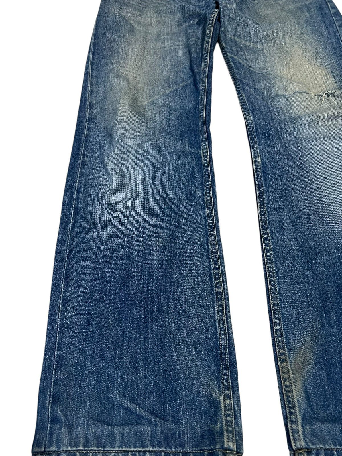 Diesel × If Six Was Nine 🌈Baggy🌈Vintage Diesel Industry Distress Jean Size US 35 - 3 Thumbnail