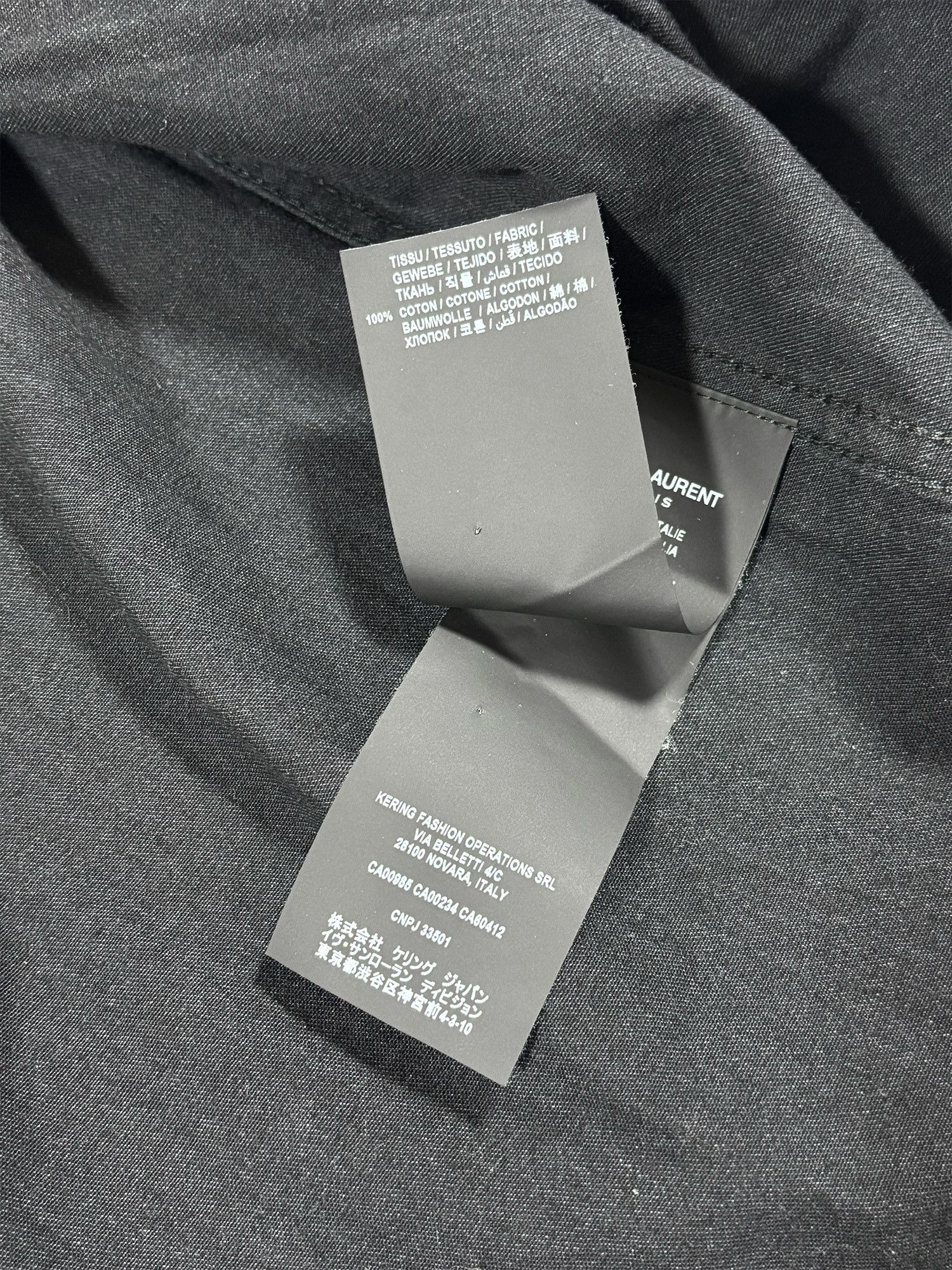Saint Laurent Paris Saint Laurent Classic Western Shirt Black Rinse Denim Size US M / EU 48-50 / 2 - 8 Thumbnail