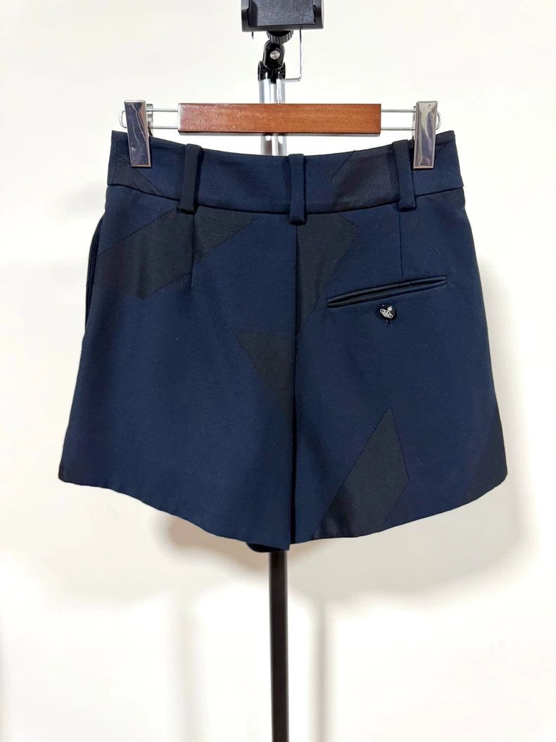 Vivienne Westwood size2 Blue geometric pattern shorts