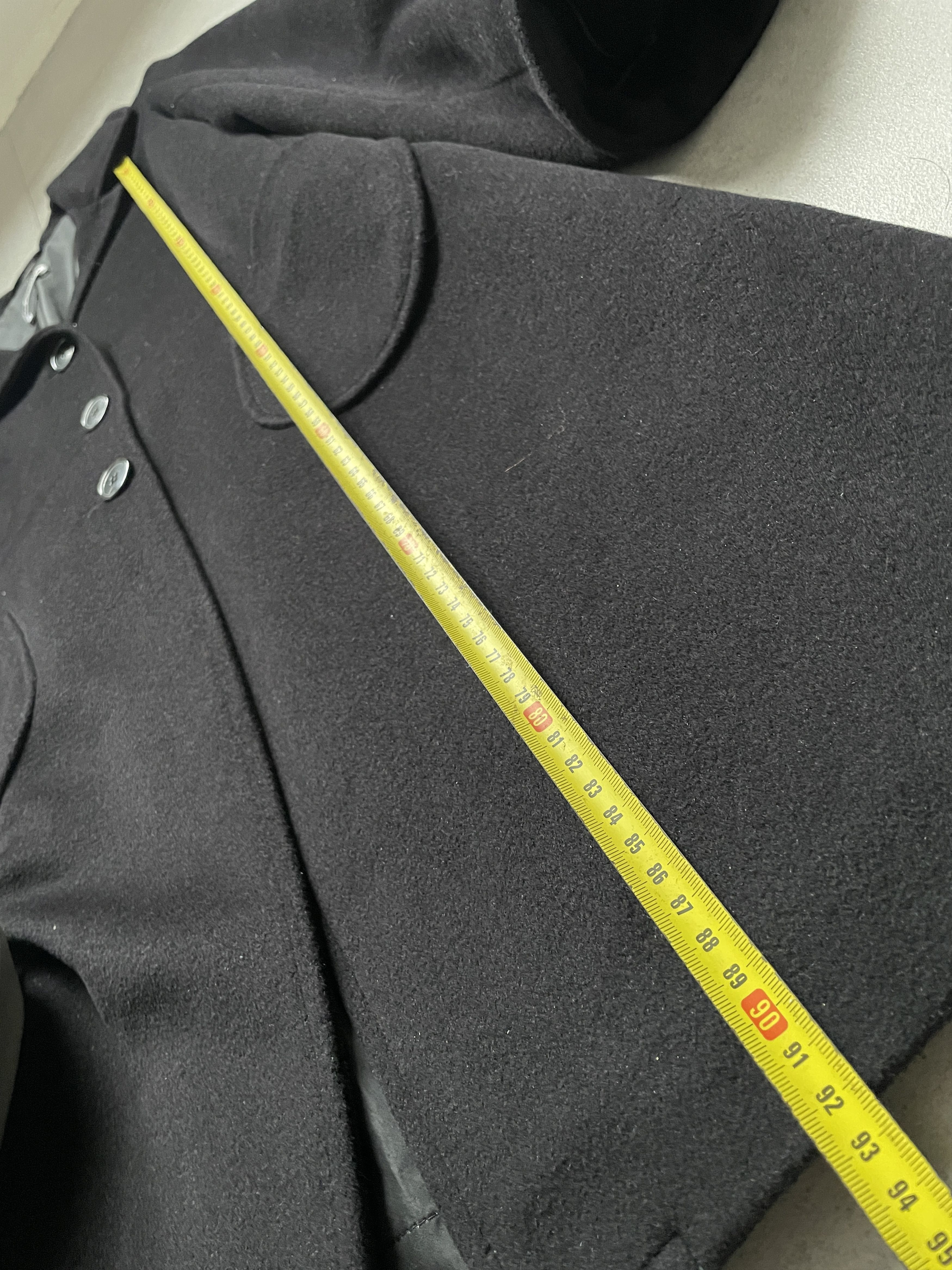 Jil Sander JIL SANDER BLACK ANGORA VIRGIN WOOL BLACK AVANT GARDE COAT Size S / US 4 / IT 40 - 7 Thumbnail