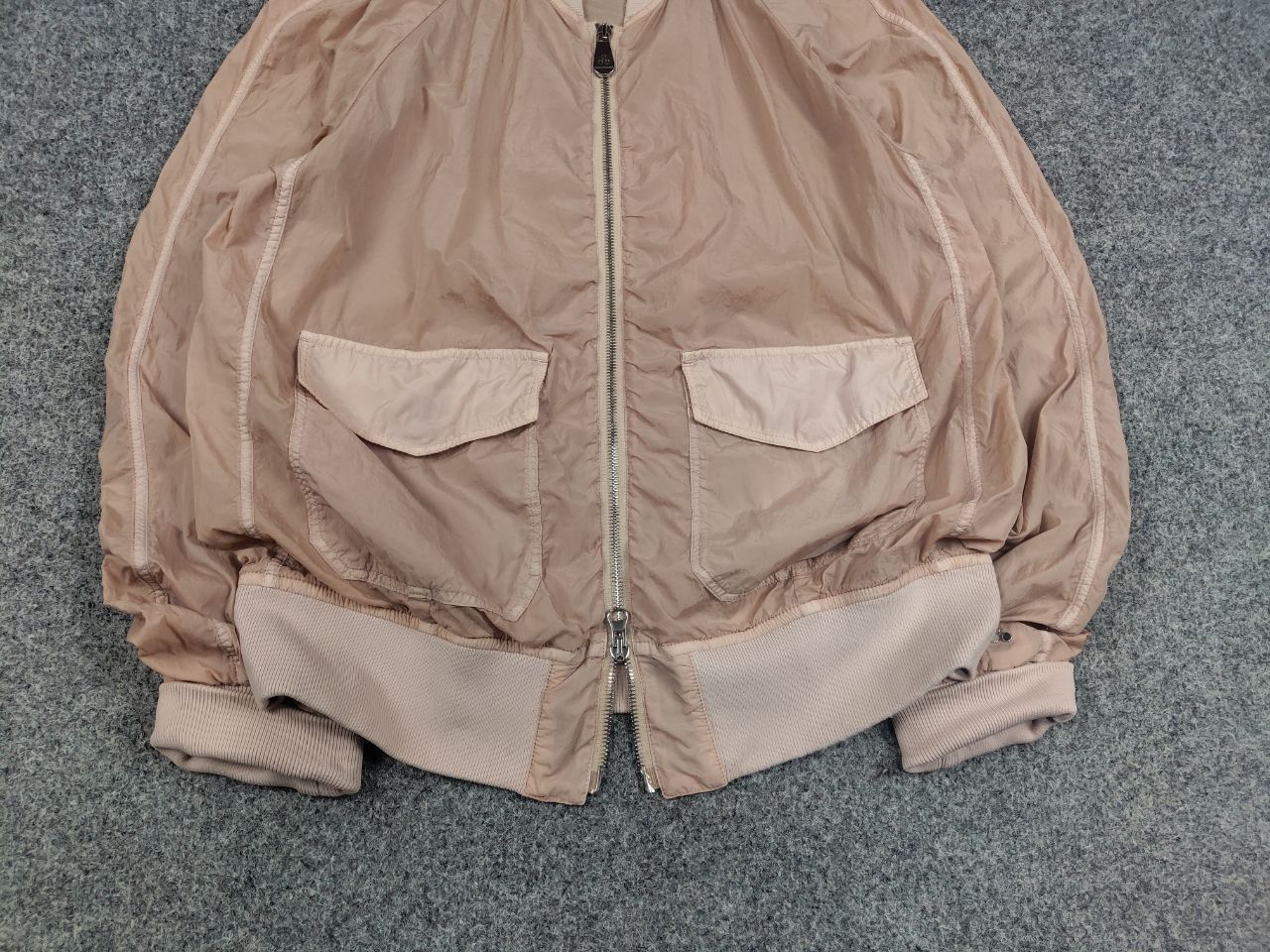Peuterey Peuterey Designer Nylon Light Beige Bomber jacket Size M / US 6-8 / IT 42-44 - 9 Thumbnail