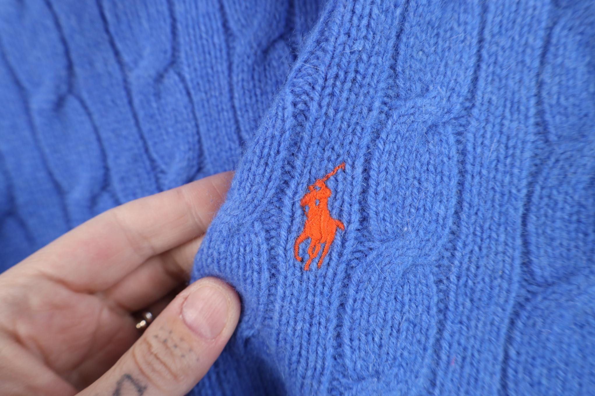 Polo Ralph Lauren Deadstock Vintage 90s Ralph Lauren Hair Cable Knit Sweater Size US L / EU 52-54 / 3 - 5 Thumbnail