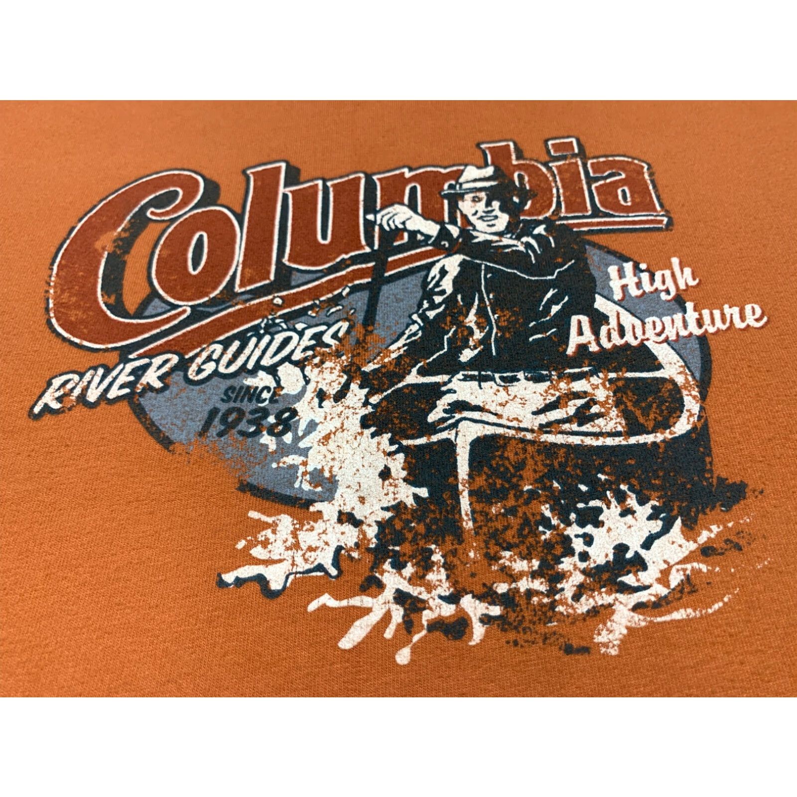 Vintage Columbia River Guides High Adventure Orange Short Sleeve Button-Up Mens Large L Size US L / EU 52-54 / 3 - 1 Thumbnail