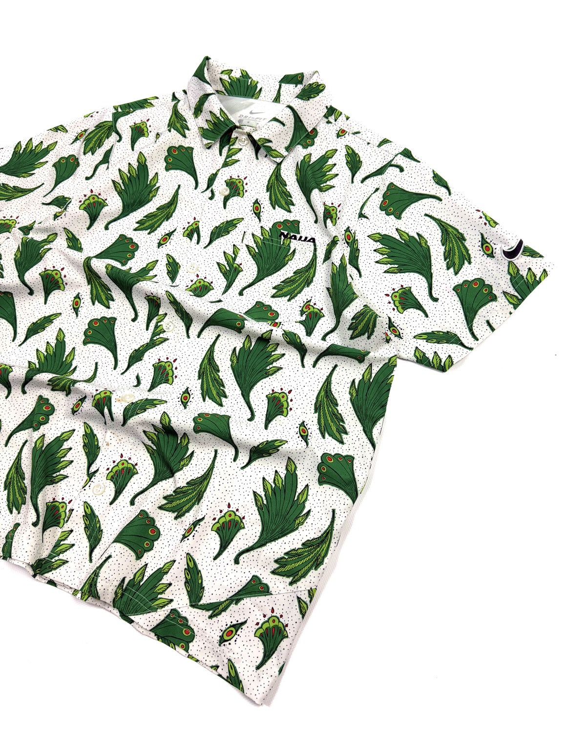 Nike RARE Nike Nigeria Naija Woven Skate Button Shirt Y2K Vintage Size US M / EU 48-50 / 2 - 5 Thumbnail