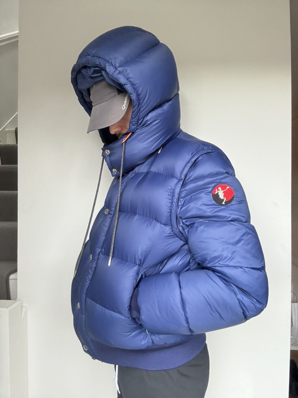 Alexander McQueen Alexander McQueen Dancing Skeleton Blue Puffer Jacket Size US XXL / EU 58 / 5 - 13 Thumbnail