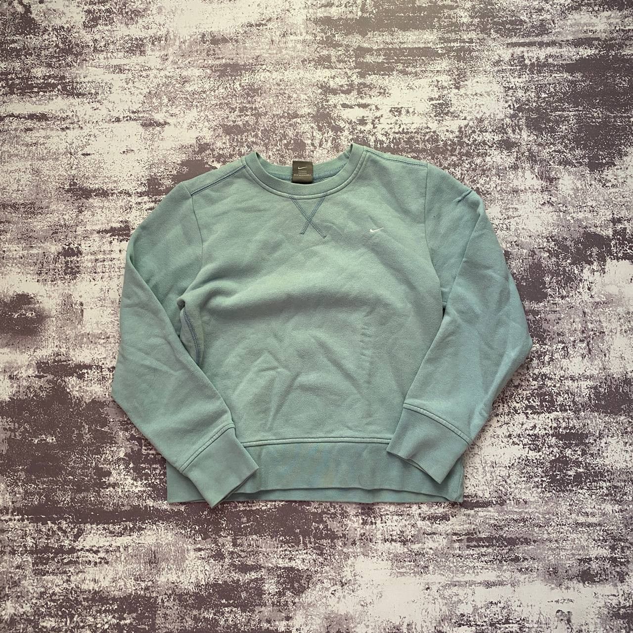 Nike Nike Sweatshirt Blue Vintage Swoosh Sweatshirt Y2K Size US XS / EU 42 / 0 - 1 Thumbnail