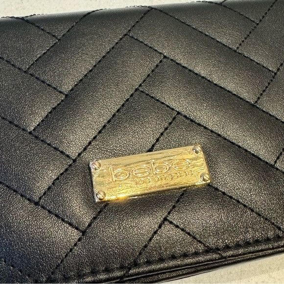 Bebe NWT BEBE SOPHIA BLACK SMALL CROSSBODY Size ONE SIZE - 2 Thumbnail