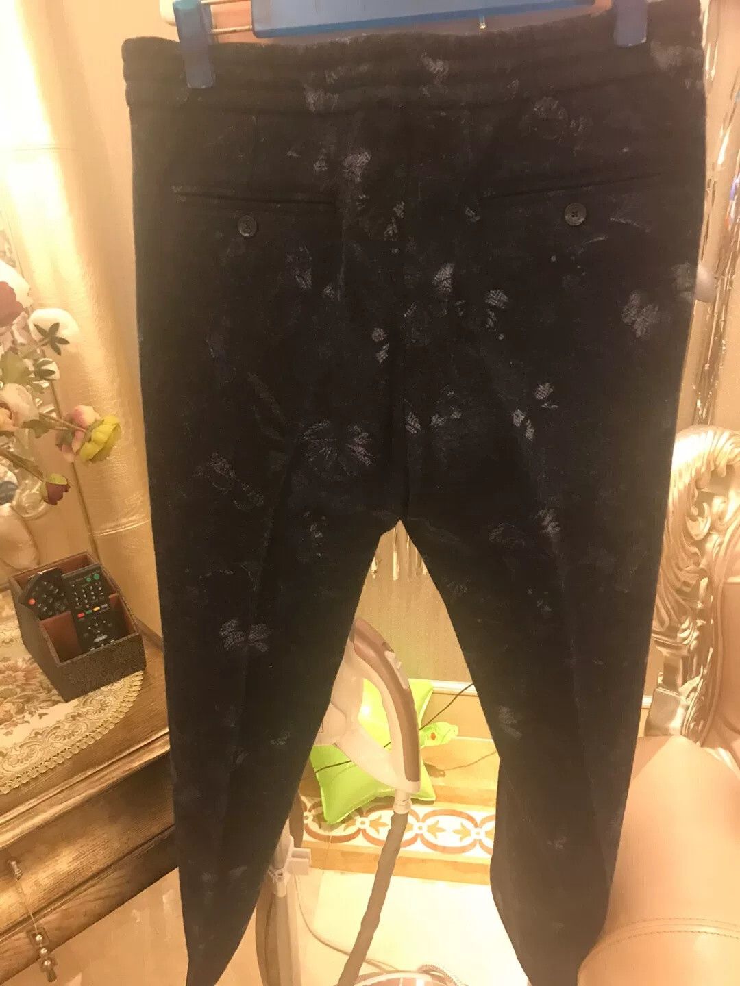 Valentino Valentino Butterfly Camo Wool Drawstring Trousers Size US 30 / EU 46 - 1 Thumbnail