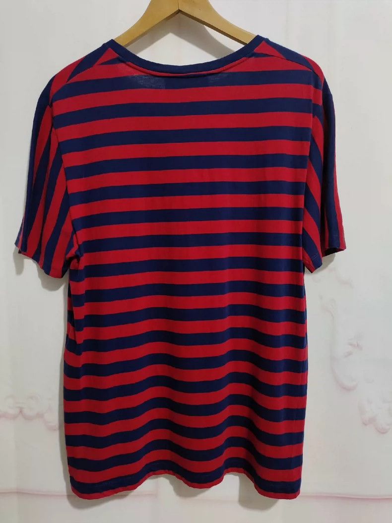 Gucci Gucci Red and blue striped men's round-neck short-sleeved Size US M / EU 48-50 / 2 - 2 Thumbnail