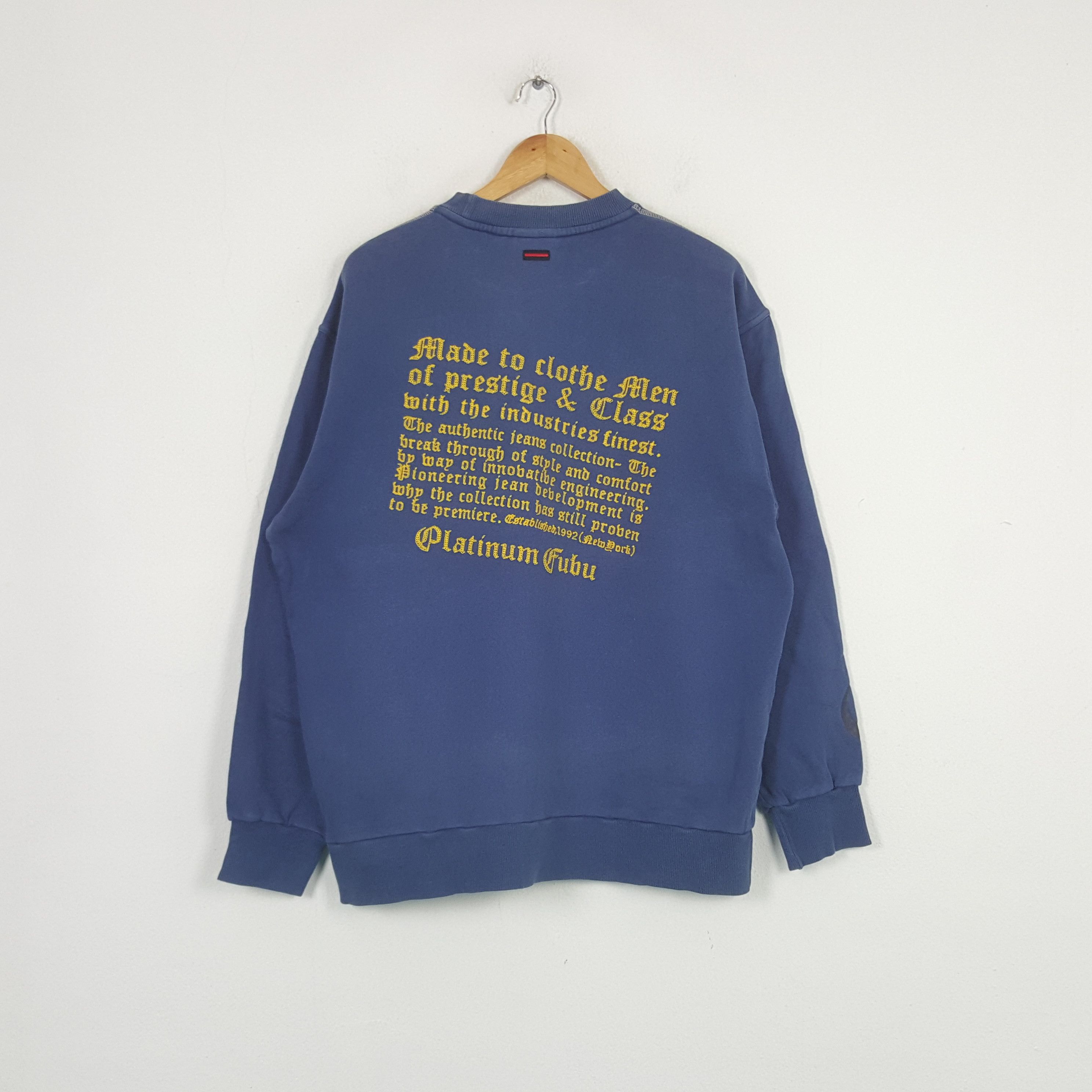 Fubu × Vintage Vintage Fubu Skateboard Style Sweatshirt C283N1 Size US XL / EU 56 / 4 - 1 Thumbnail