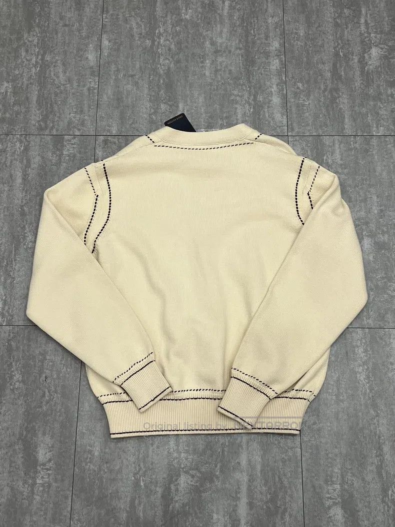 Louis Vuitton Louis Vuitton Tyler co-branded cream intarsia knit long-sl Size US M / EU 48-50 / 2 - 2 Thumbnail