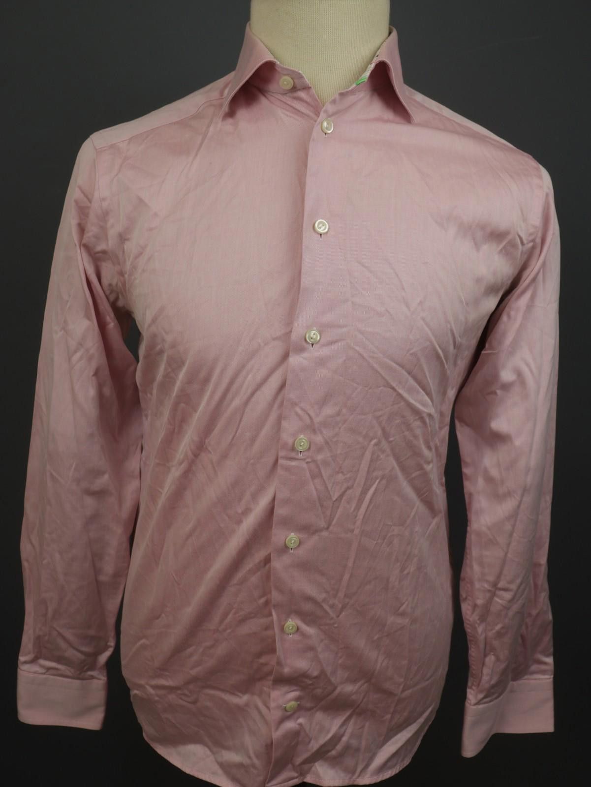 Eton Eton Pink 100% Cotton Collar Dress Shirt Size 39 Size 38R - 1 Thumbnail