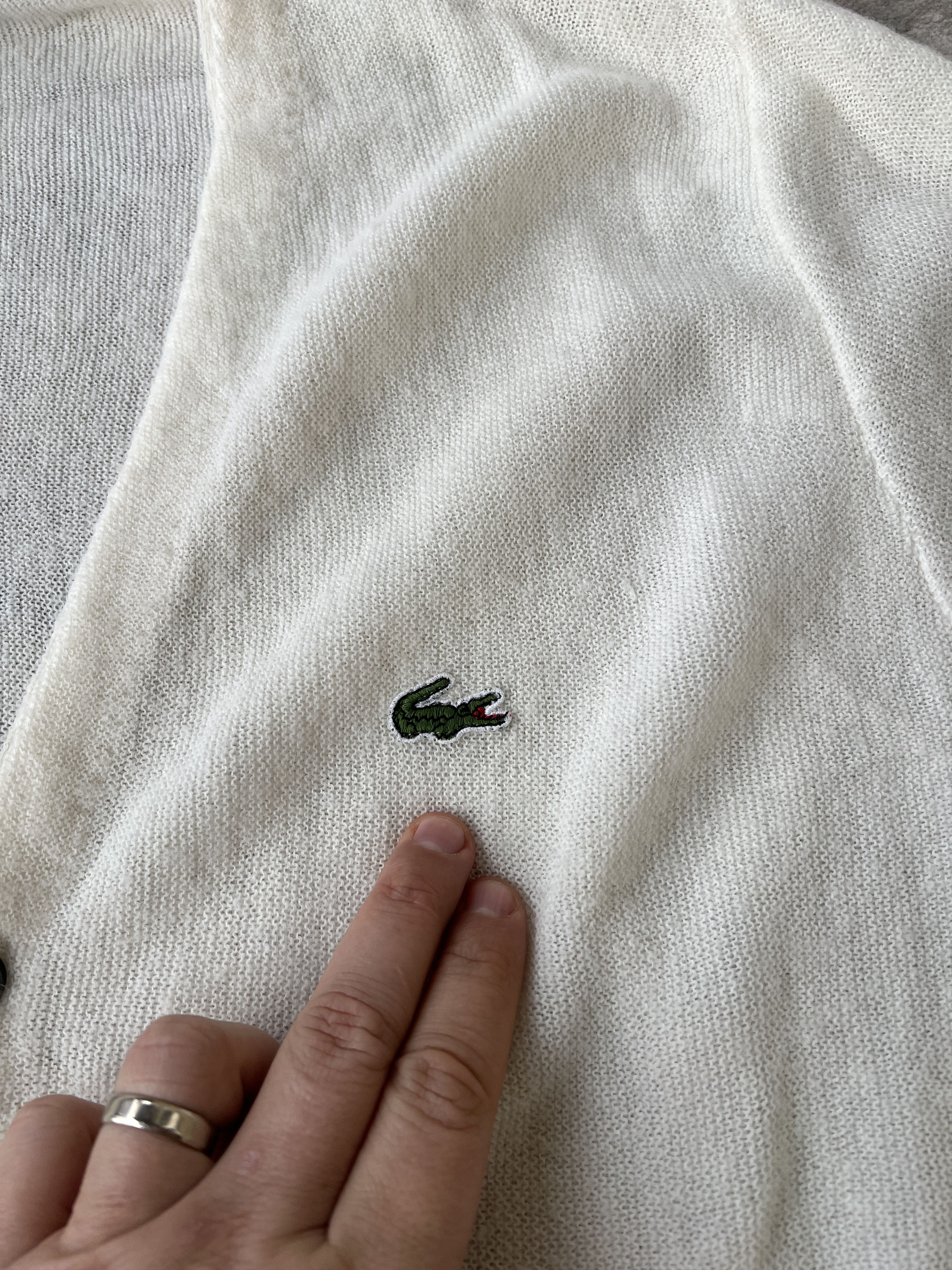 Lacoste Lacoste IZOD Vintage Cardigan Size L / US 10 / IT 46 - 7 Thumbnail