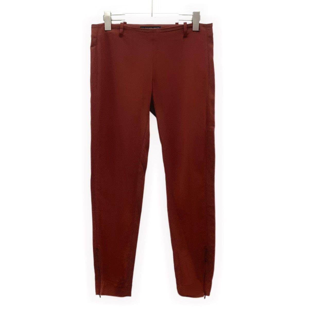 Balenciaga Balenciaga Deep Red Ankle Zipper Design Casual Pants K26WX Size 26" / US 2 / IT 38 - 1 Thumbnail