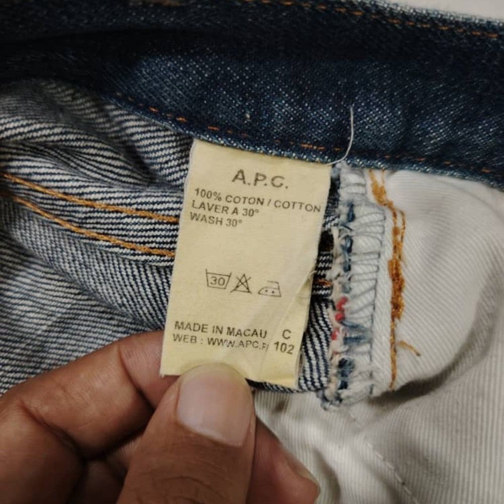 A.P.C. Vintage APC Jeans New Standard Dark Blue Selvedge Size US 31 - 5 Thumbnail