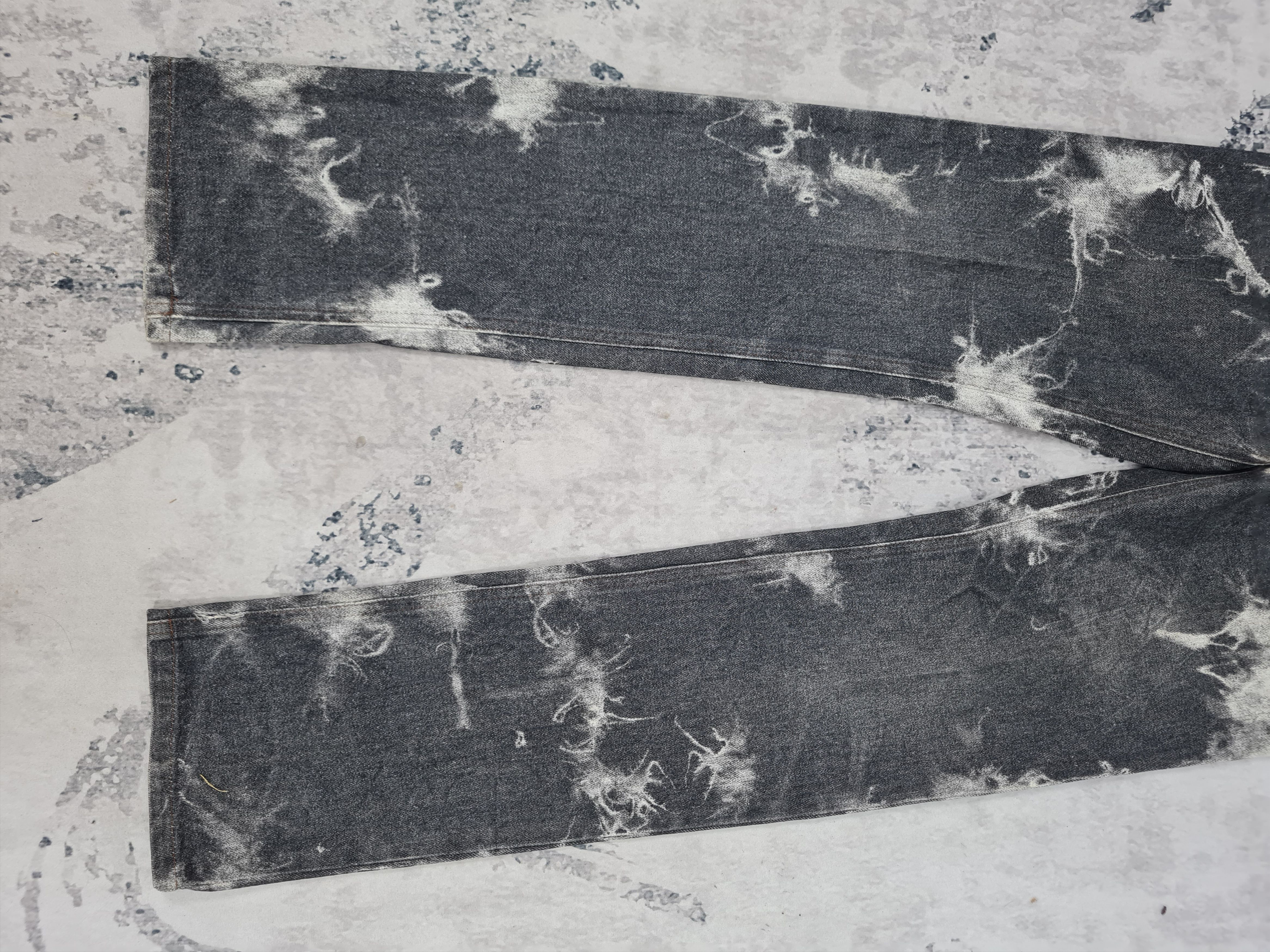 Japanese Brand FREAK ANSER HOMME Bleach Design Jeans Size 30x34 JB0153 Size US 30 / EU 46 - 4 Thumbnail