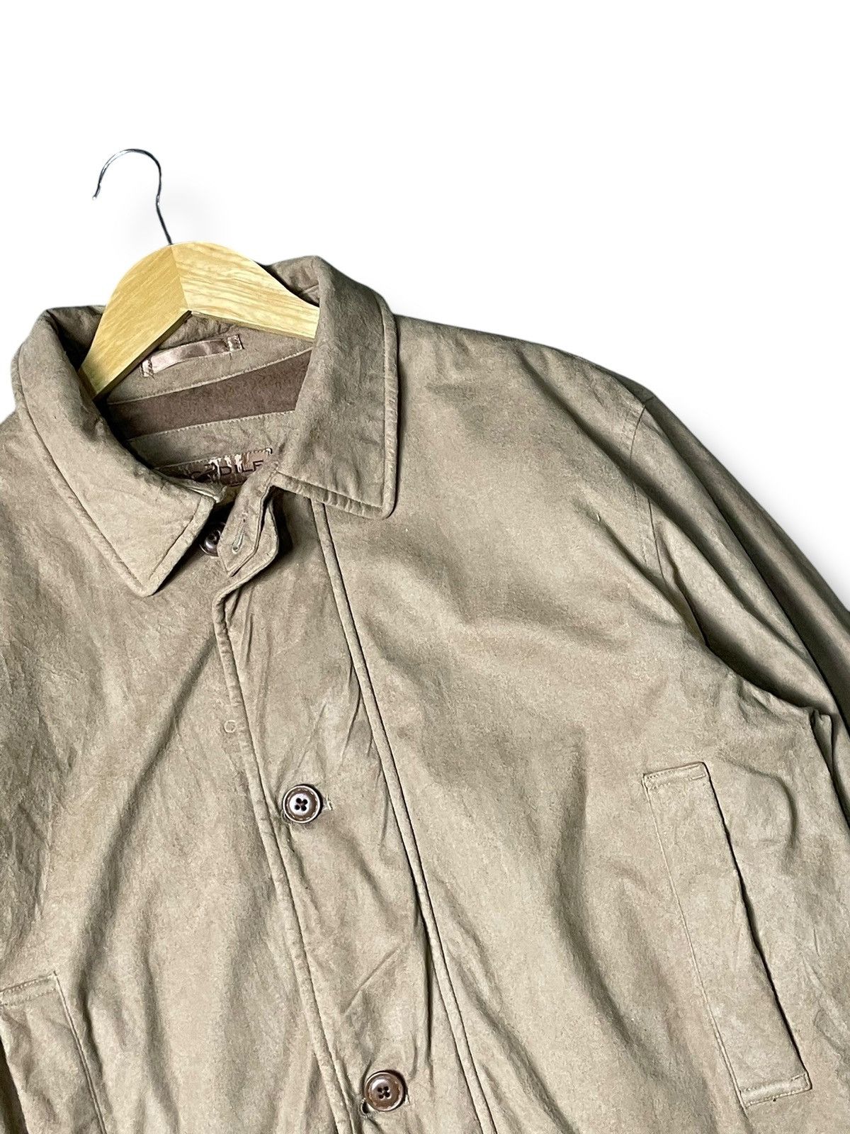 Japanese Brand × Vintage Vintage CROCODILE Leather Suede Jacket (81) Size US M / EU 48-50 / 2 - 2 Thumbnail
