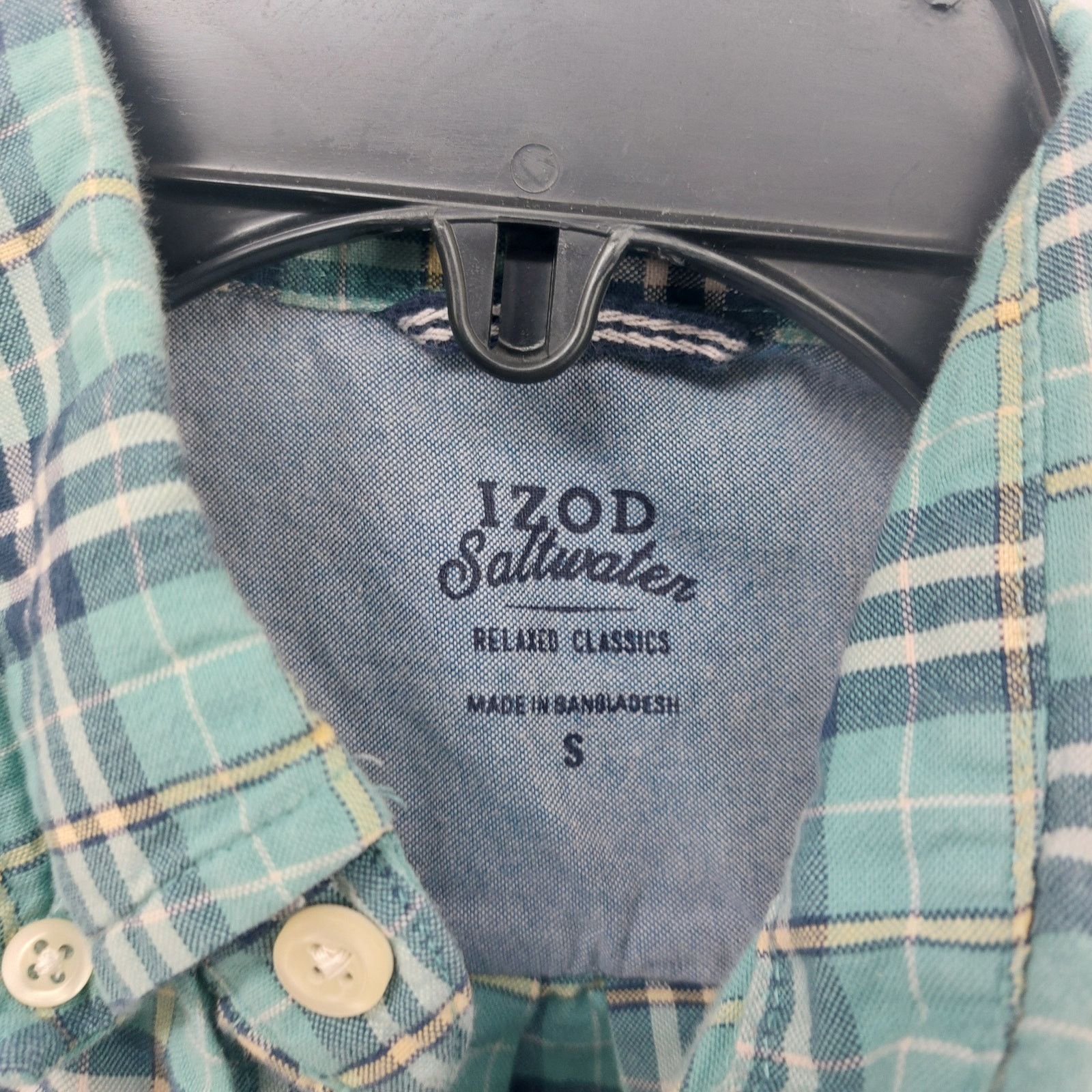 Izod Izod Saltwater Men's Relaxed Classic Plaid Button down S Size US S / EU 44-46 / 1 - 3 Thumbnail