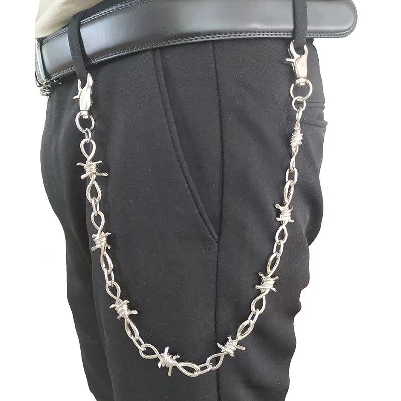 Jewelry Barb Wire Wallet Chain Size ONE SIZE - 1 Thumbnail
