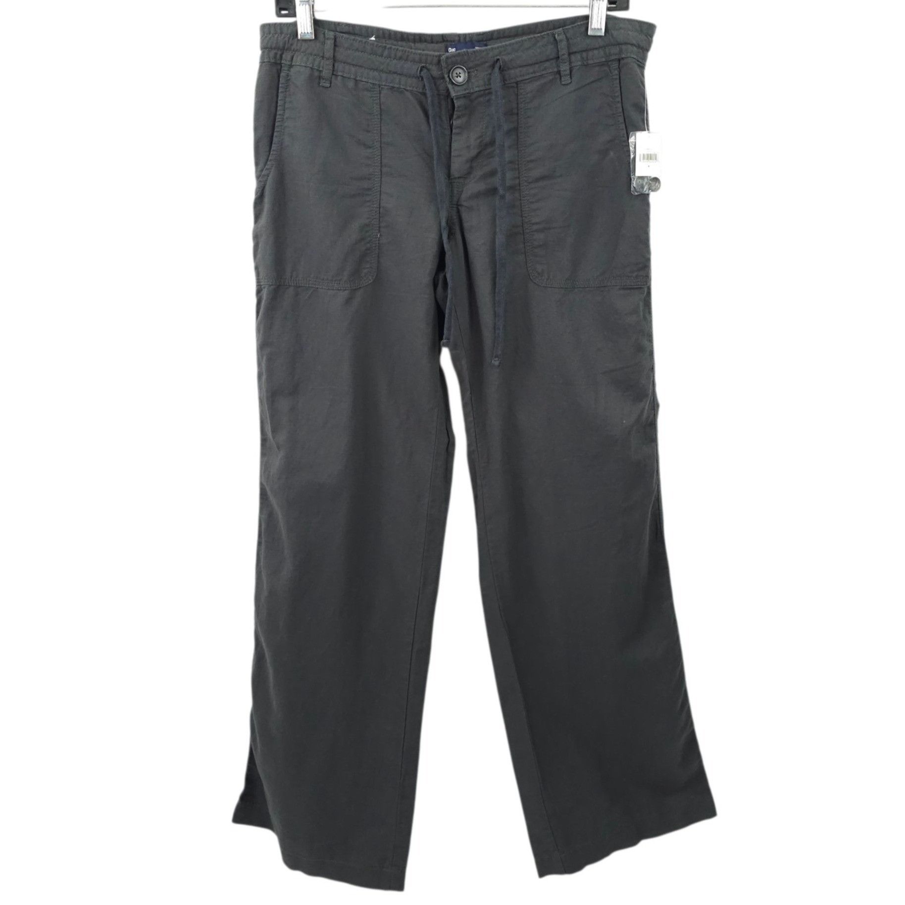 Gap Gap Drawstring Button Cargo Utility Pants Womens 4 Gray Size 27" / US 4 / IT 40 - 1 Thumbnail