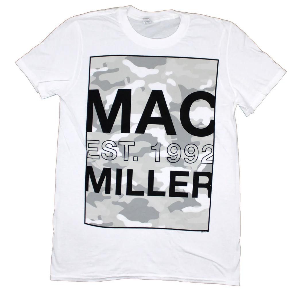 Designer T-shirt Mac Miller Merch Est. 1992 Boxed Camo Shirt Size US S / EU 44-46 / 1 - 1 Thumbnail