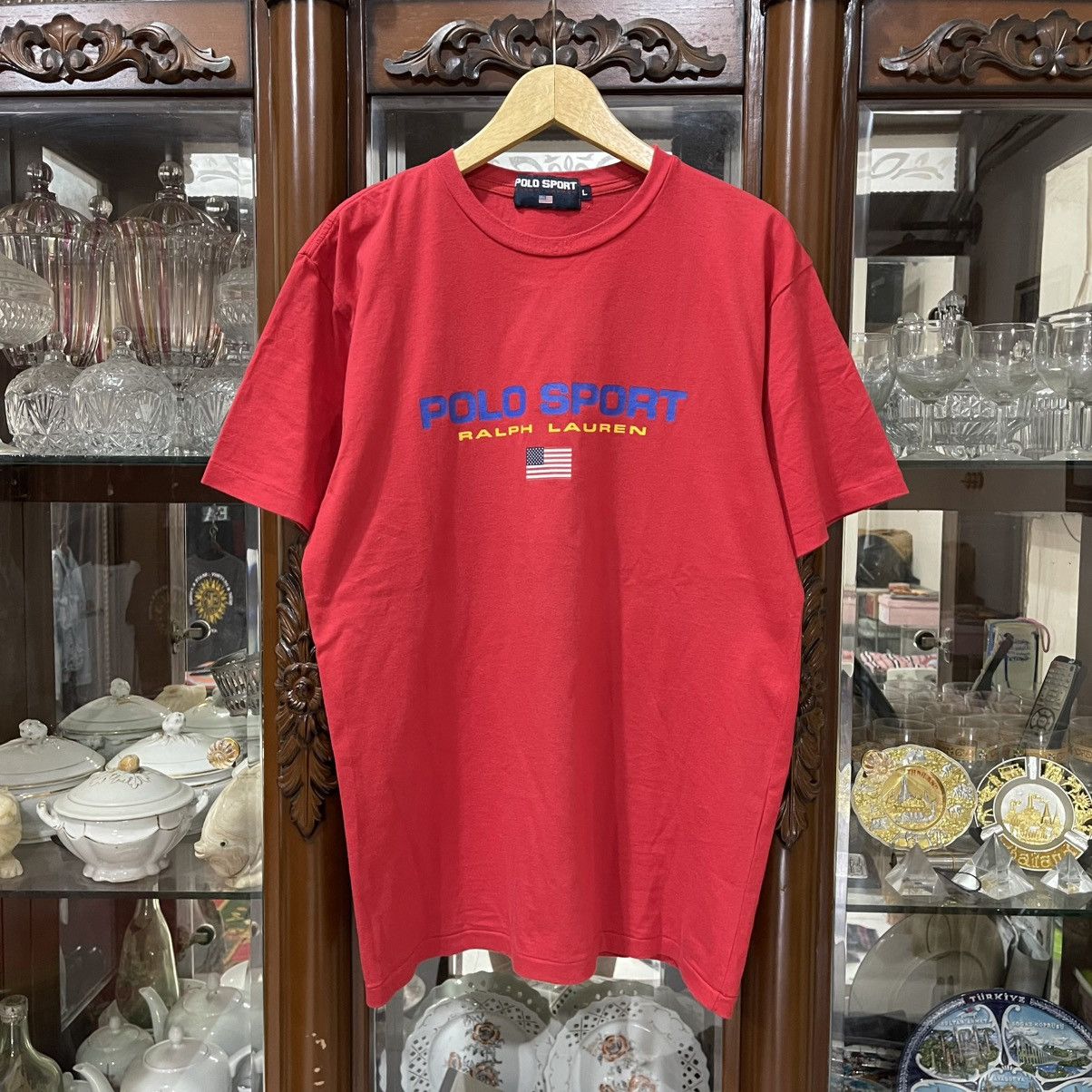 Polo Ralph Lauren Vintage Polo sport ralph lauren logo tee Size US L / EU 52-54 / 3 - 1 Thumbnail