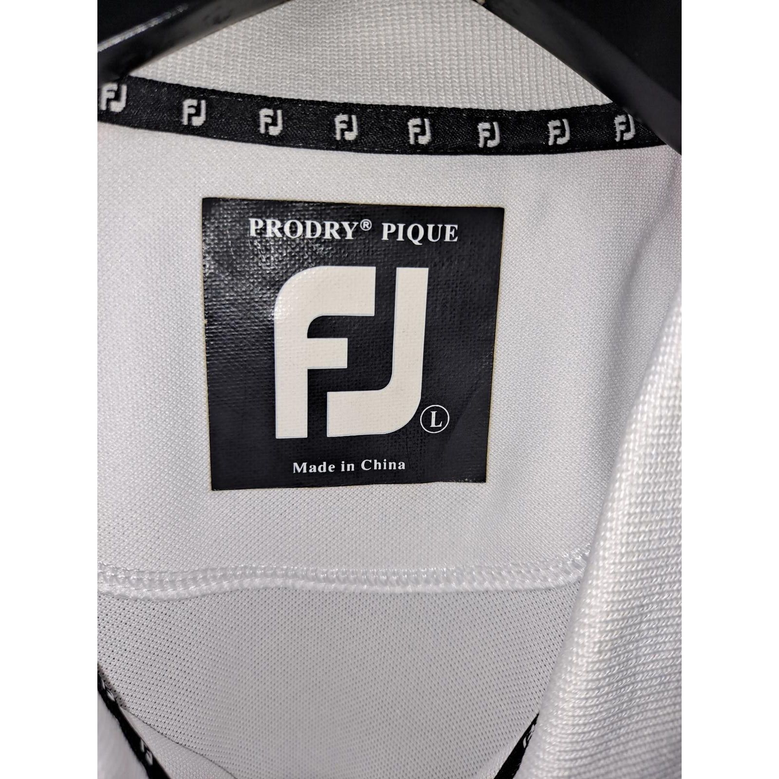 Footjoy FootJoy Orange and White Polo with SH Embroidered Size L Size US L / EU 52-54 / 3 - 3 Thumbnail
