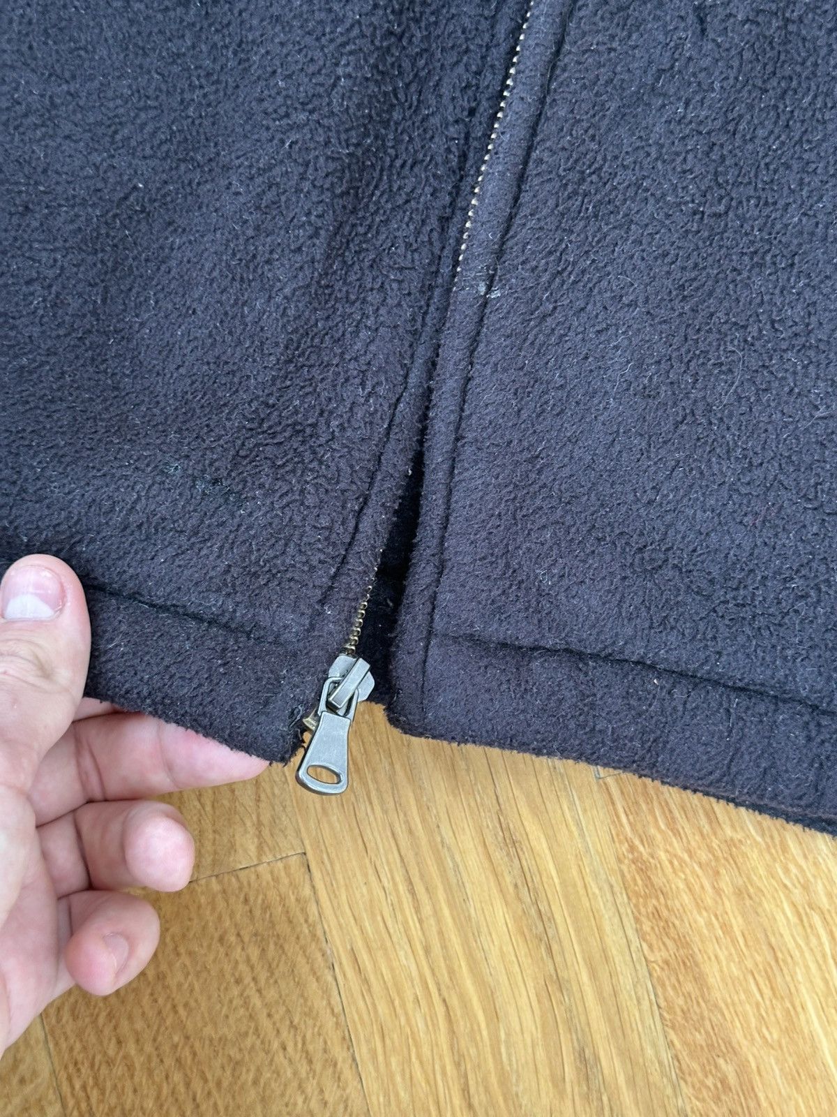Polo Ralph Lauren Vintage Polo Ralph Lauren Zip Fleece Jacket Black Fir Logo Size US L / EU 52-54 / 3 - 9 Thumbnail