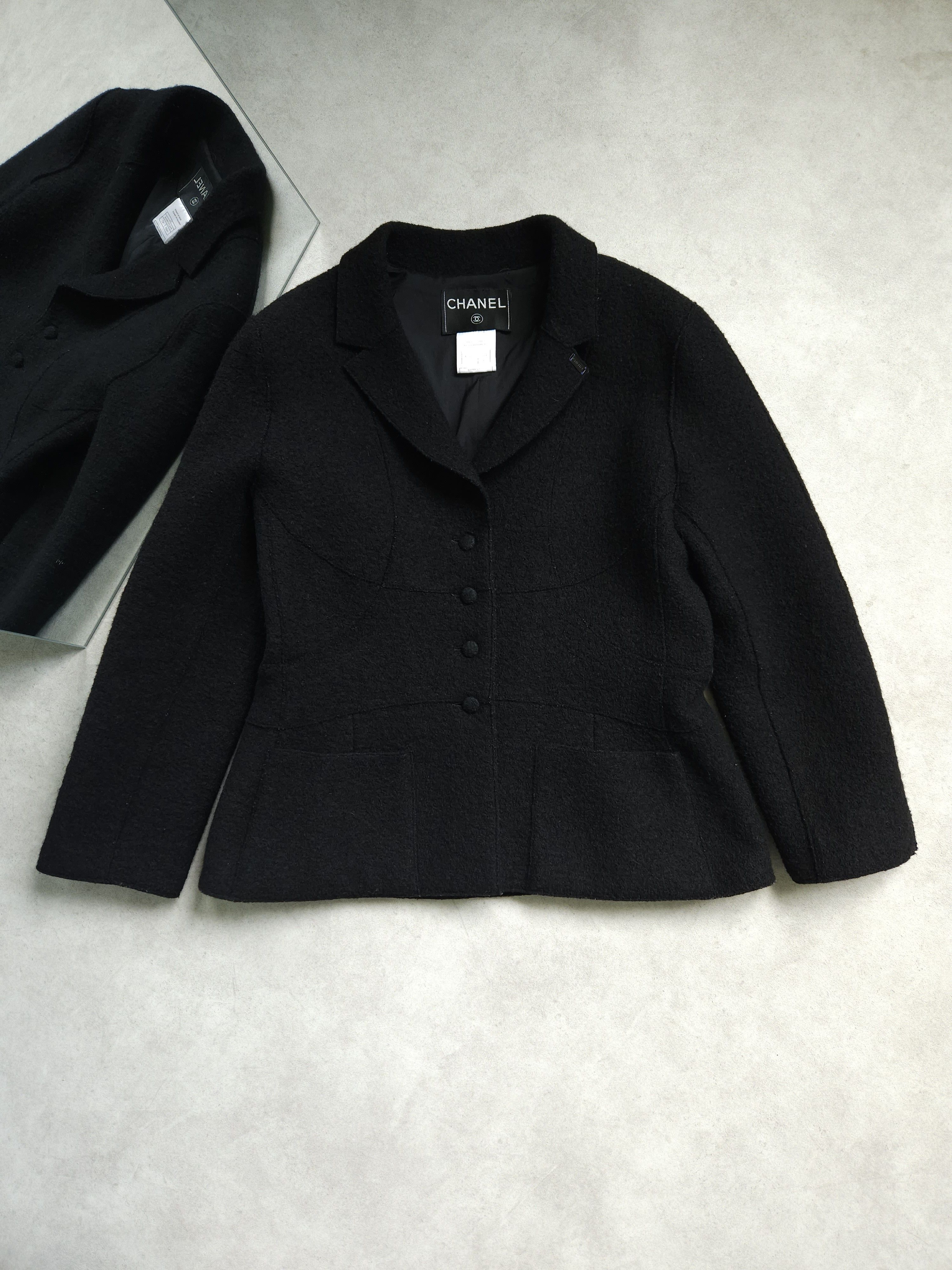 Chanel AW1999 Chanel wool tweed blazer Size M / US 6-8 / IT 42-44 - 1 Thumbnail