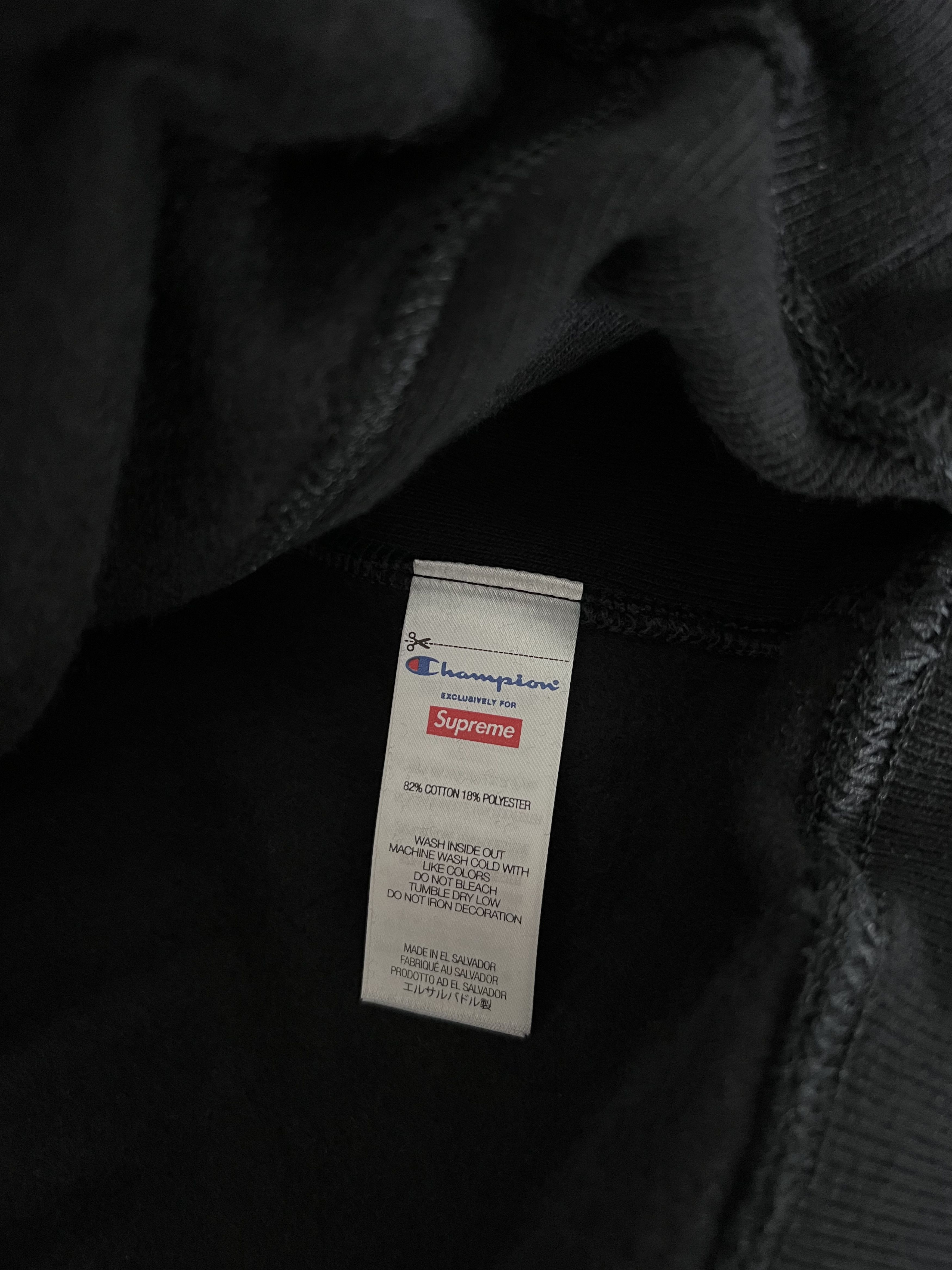 Champion × Supreme Supreme Champion Arc Logo Hoodie in Black Size US XL / EU 56 / 4 - 7 Thumbnail