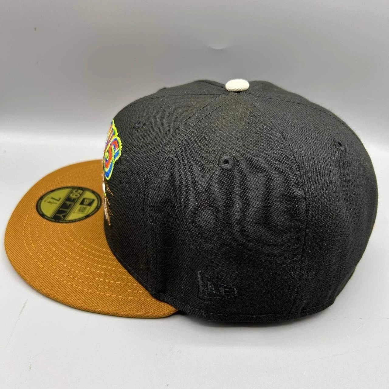 New Era Buffalo Bisons Hat Men 7 1/4 Black Brown MiLB Fitted Cap New Size ONE SIZE - 6 Thumbnail