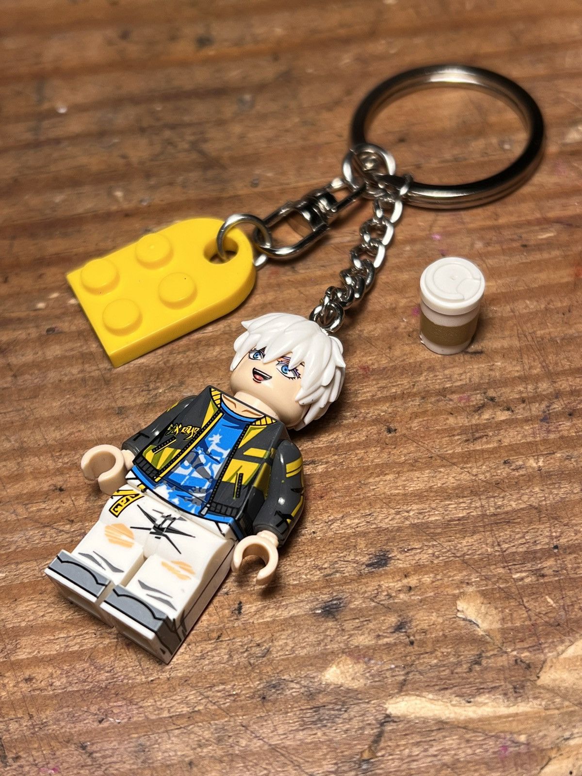 Anime Nanami gojo Jujutsu Kaisen anime minifigure keychain keyring Size ONE SIZE - 8 Thumbnail