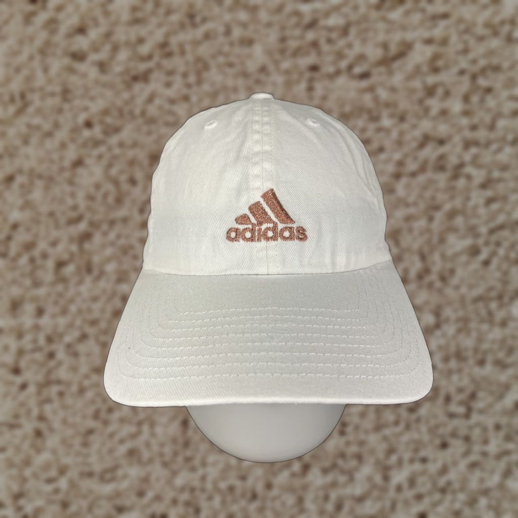 Adidas Adidas Adjustable Baseball Cap Unisex One Size White Pink Glitter Cotton Classic Sports Size ONE SIZE - 1 Thumbnail