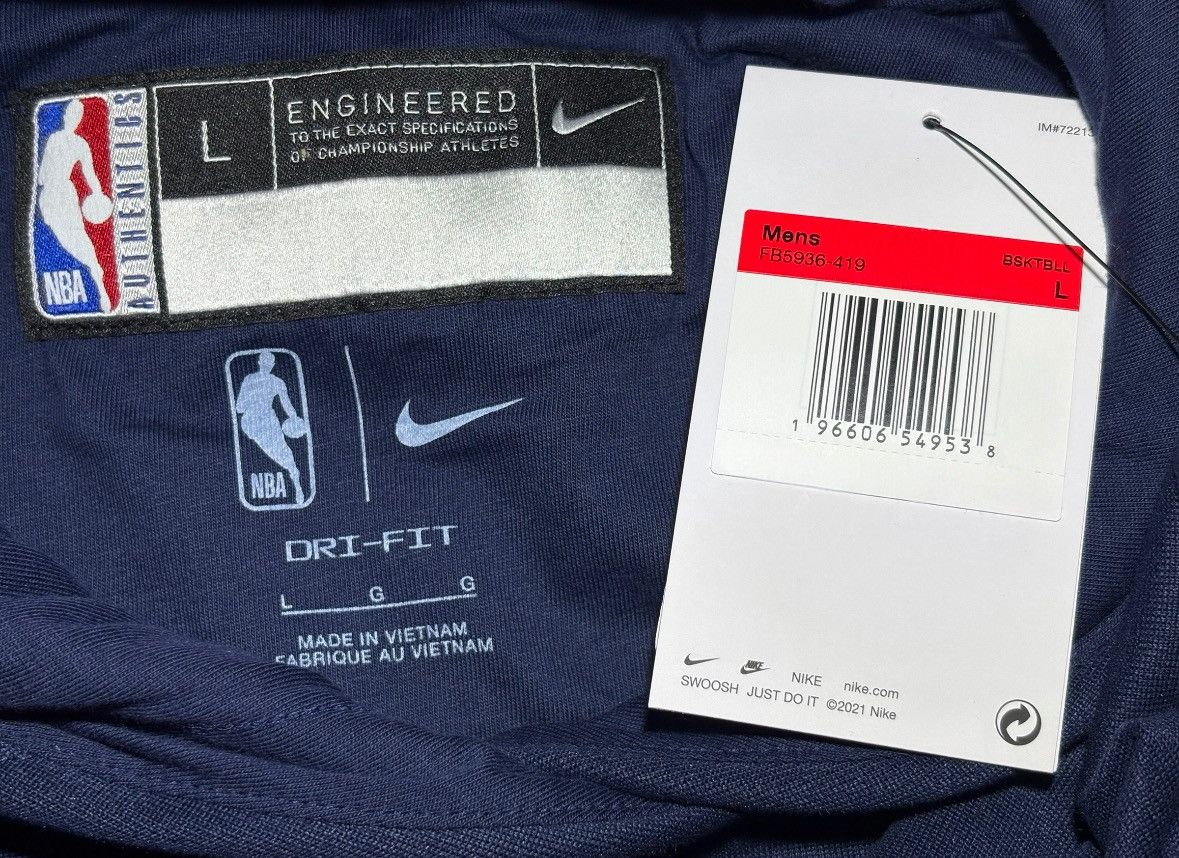 Nike Nike NBA Engineered Washington Wizards Basketball Hoodie Size US L / EU 52-54 / 3 - 8 Thumbnail