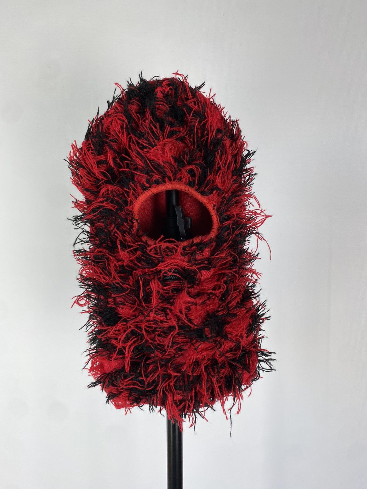 Japanese Brand Balaclava Distressed Knitted Fuzzy Beanie Hat Size ONE SIZE - 1 Thumbnail