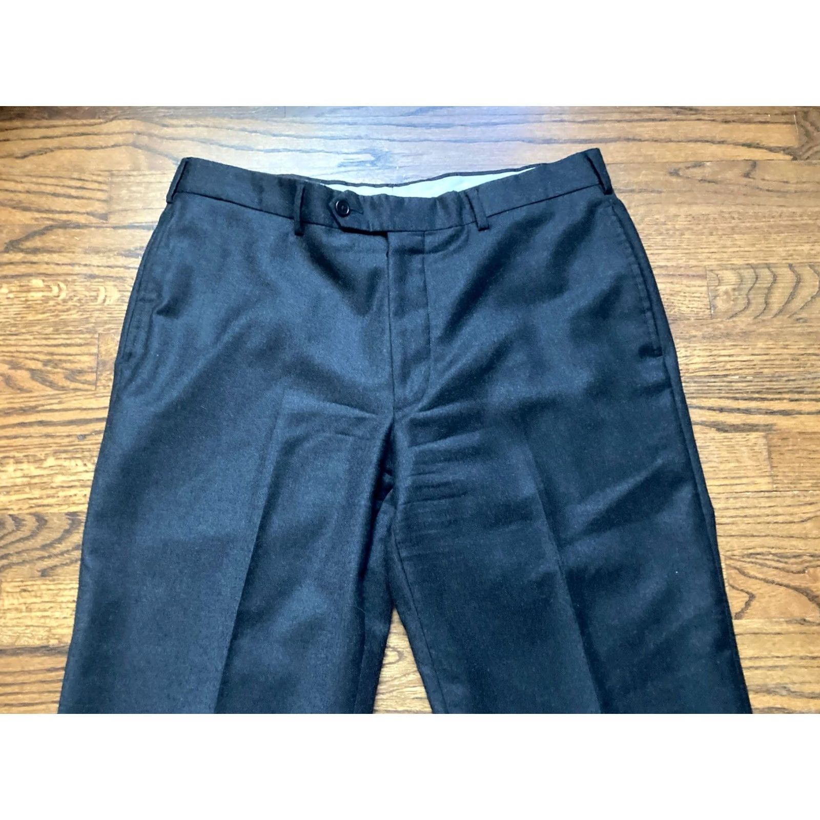 Brooks Brothers Brooks Brothers Madison Wool Dress Pants Mens Sz 36x30 Dark Gray Slacks Size US 30 / EU 46 - 2 Thumbnail