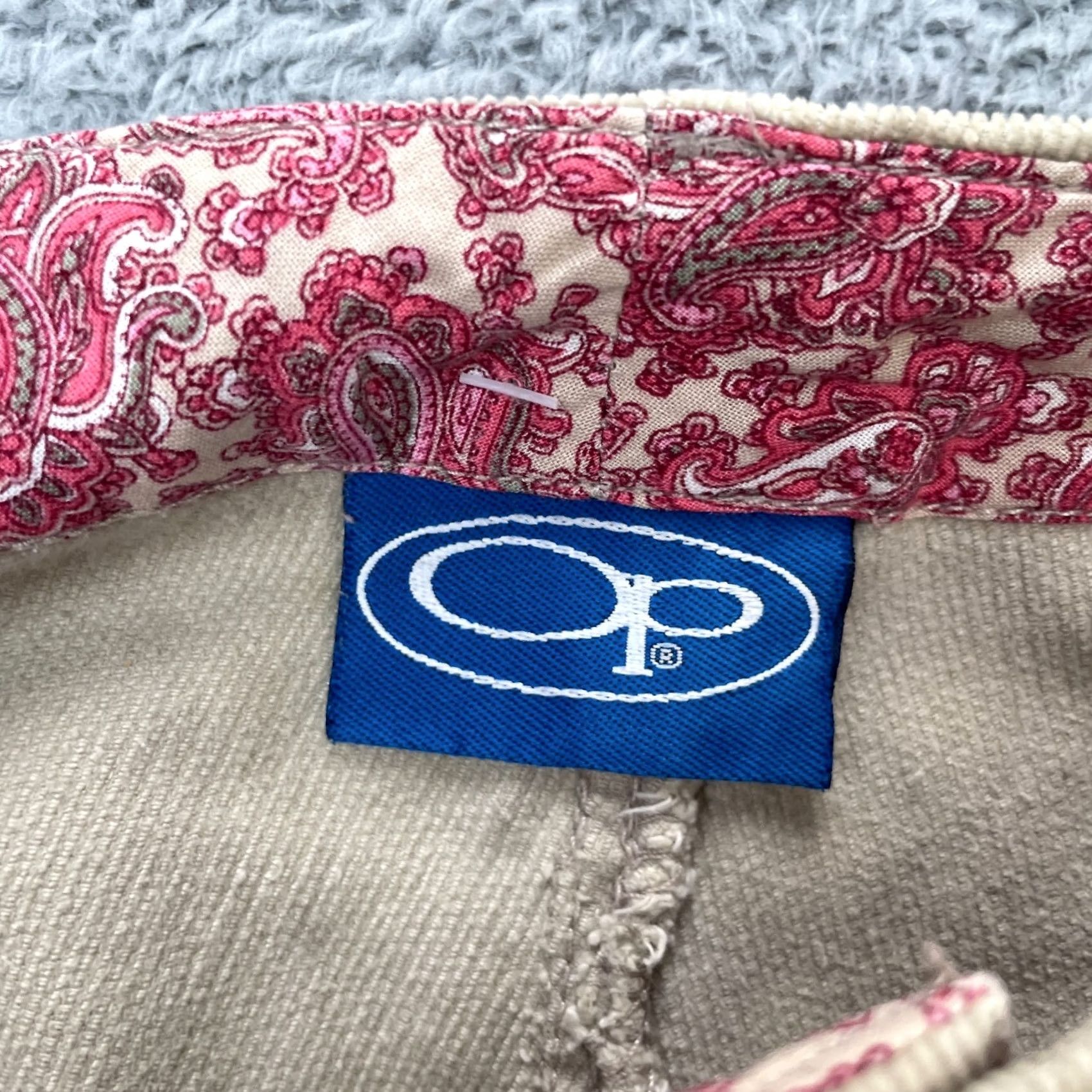 Ocean Pacific VTG OP Ocean Pacific Pants Womens Capri Corduroy Beige 13 Cotton Spandex Stretch Straight Inseam 21in Casual Travel Workwear Mens Womens Girls Boys Size 34" / US 12 / IT 48 - 3 Thumbnail