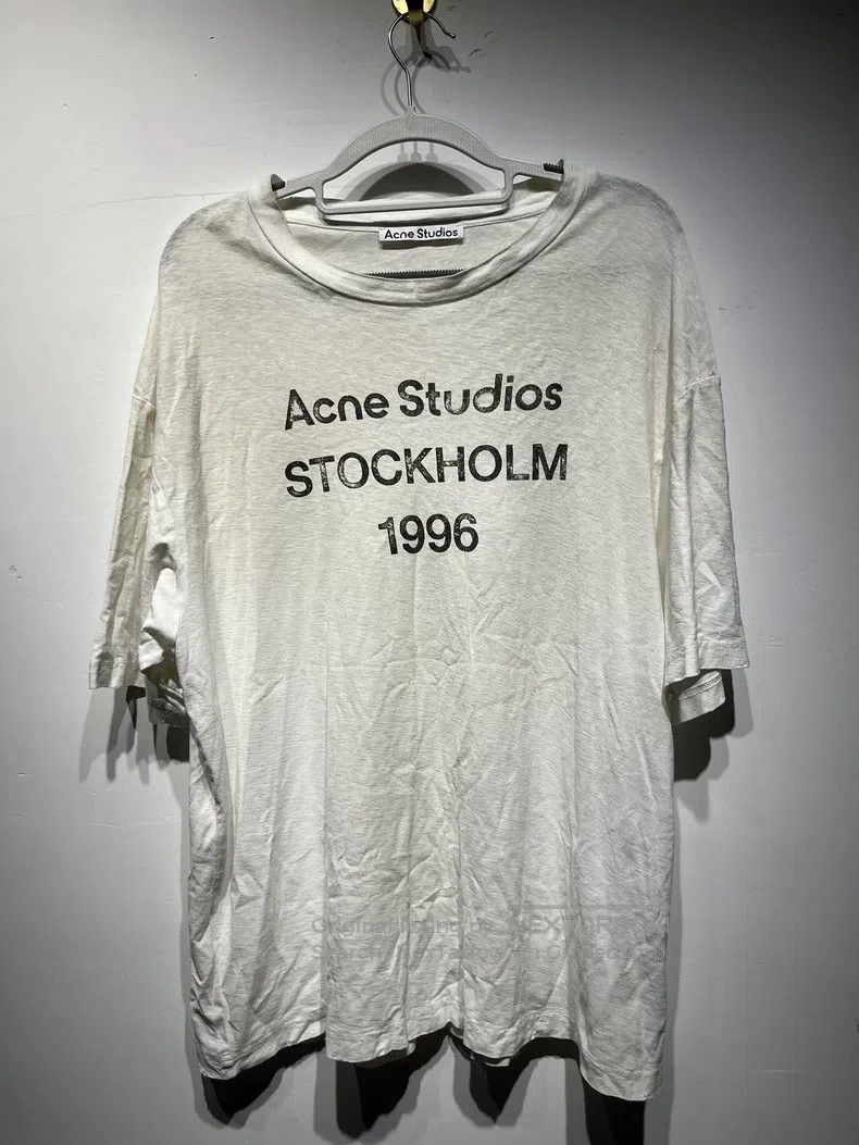 Acne Studios Acne Studios 1996 Letter Printed Vintage Short Sleeve T-Sh Size US S / EU 44-46 / 1 - 1 Thumbnail