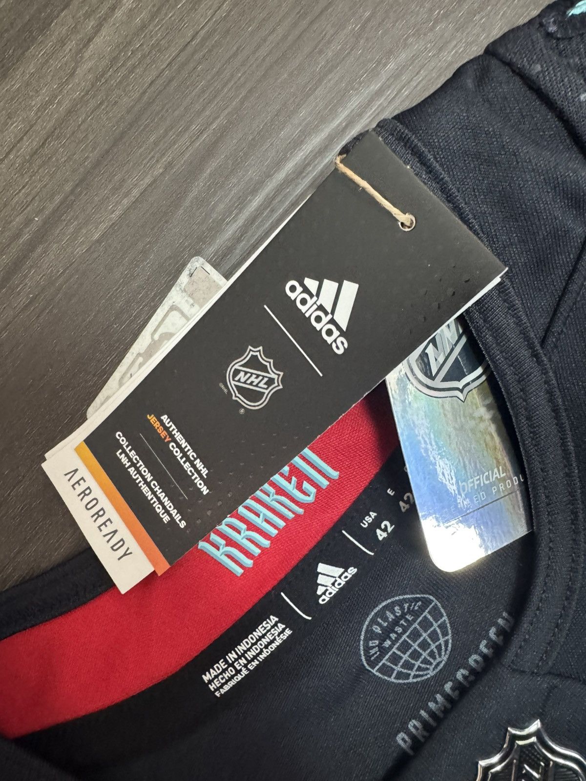 Adidas Adidas Seattle Kraken NHL Hockey Jersey Size 42 MSRP $180 Size US S / EU 44-46 / 1 - 4 Thumbnail