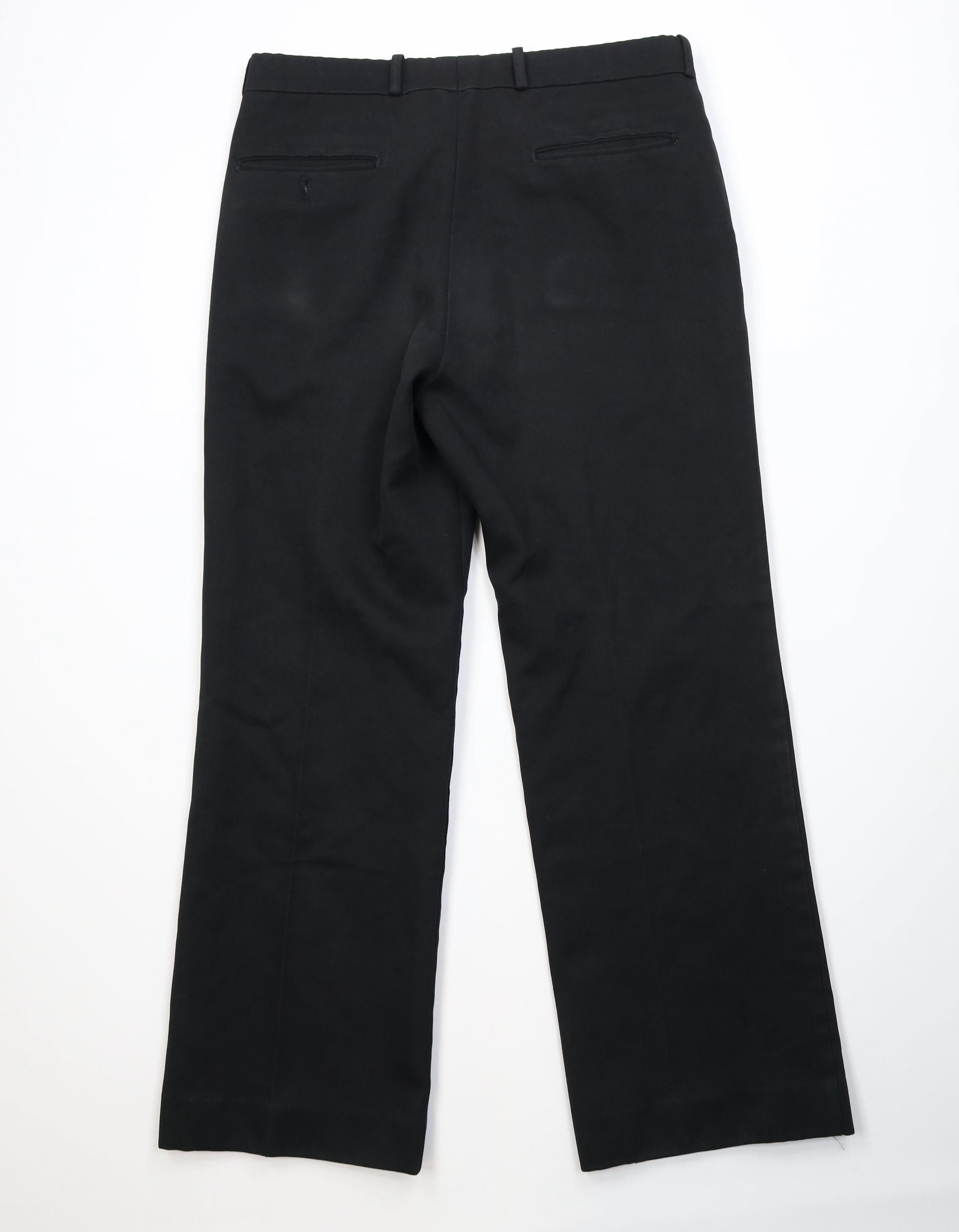 Vintage Vintage 70s Streetwear Flared Wide Leg Chino Pants Black USA Size US 32 / EU 48 - 9 Thumbnail