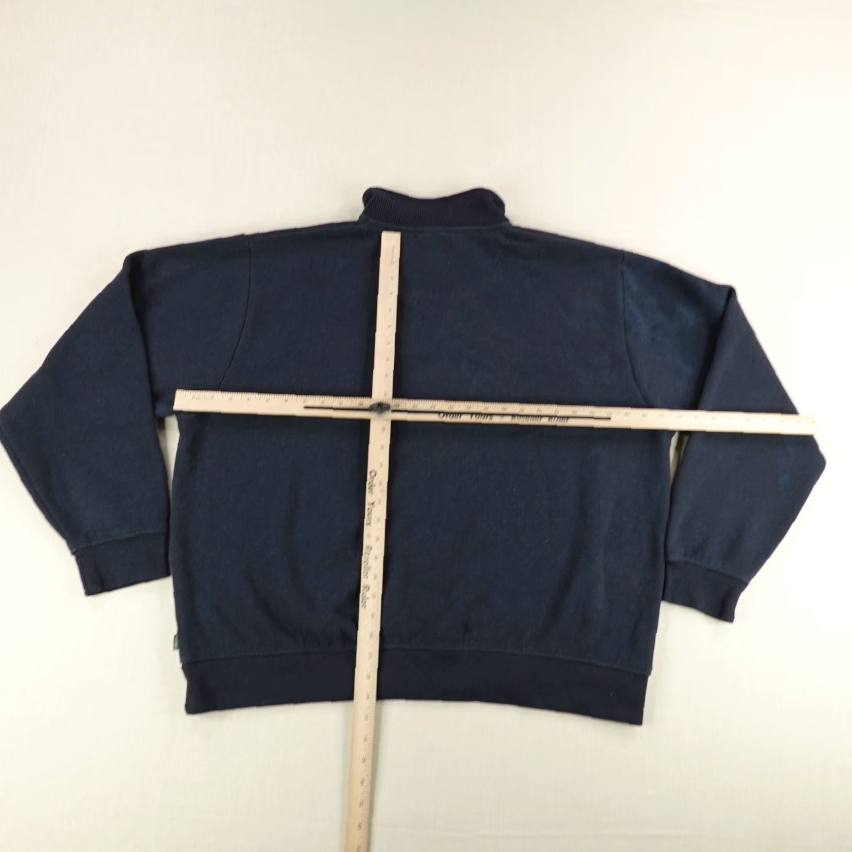 Orvis Orvis Sweater Mens 2XL Blue 1/4 Zip Mock Neck Pullover Outdoor Long Sleeve Pocket Zipper Button Knit Size US XXL / EU 58 / 5 - 7 Thumbnail