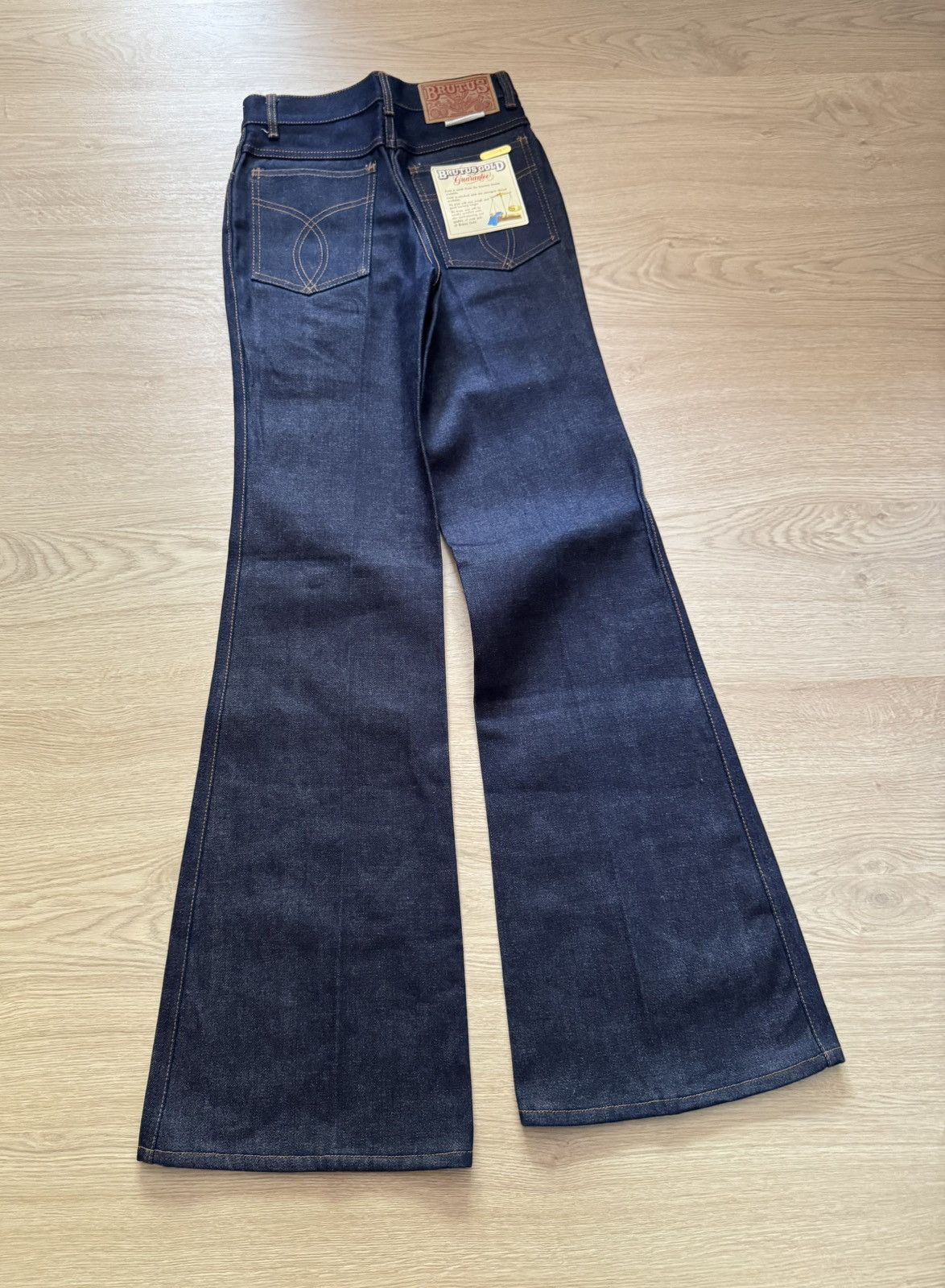 Brutus Vintage 70’s Brutus Gold Women’s Jeans Baggy Hippie Pants Size 28" / US 6 / IT 42 - 3 Thumbnail