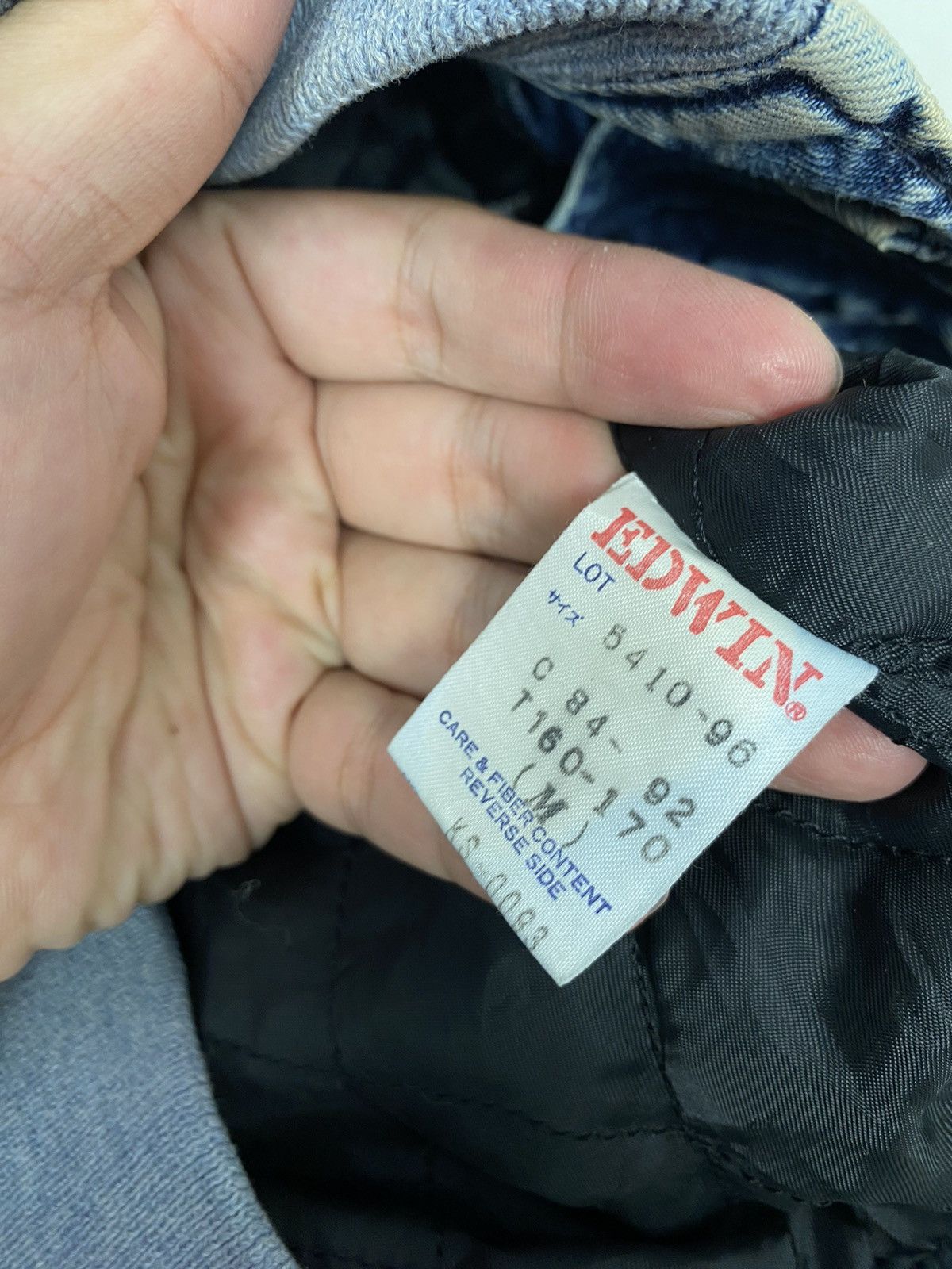 Edwin Rare‼️ Vintage Edwin Denim DISTRESSED Jacket Size US M / EU 48-50 / 2 - 7 Thumbnail