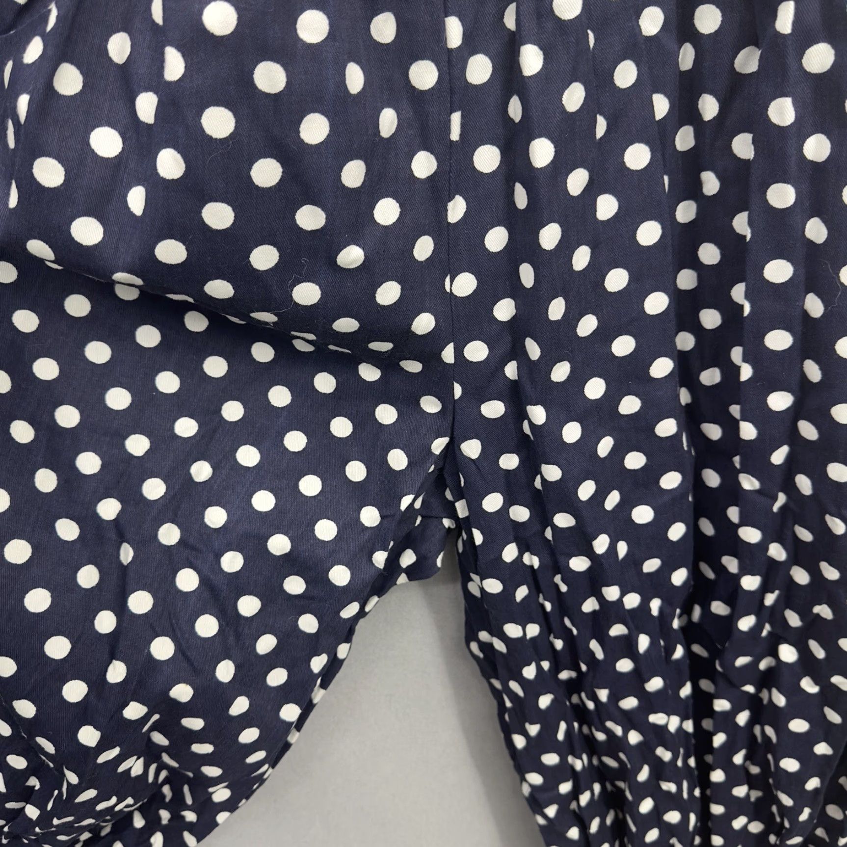 Vintage VINTAGE Suzy Peacock Boutique Romper Womens Small Polka Dot Blue Snap Legs READ Size 28" / US 6 / IT 42 - 7 Thumbnail